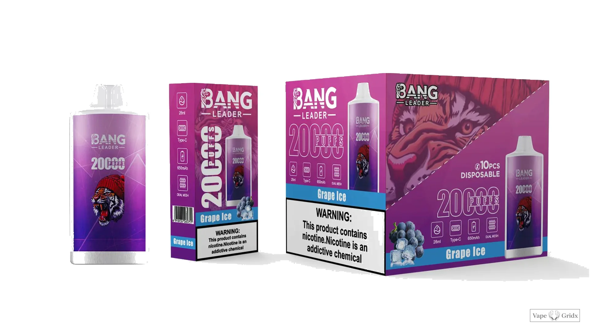 Bang Leader 20000 20K Trekjes Mesh Coil Wegwerp vape - image 9