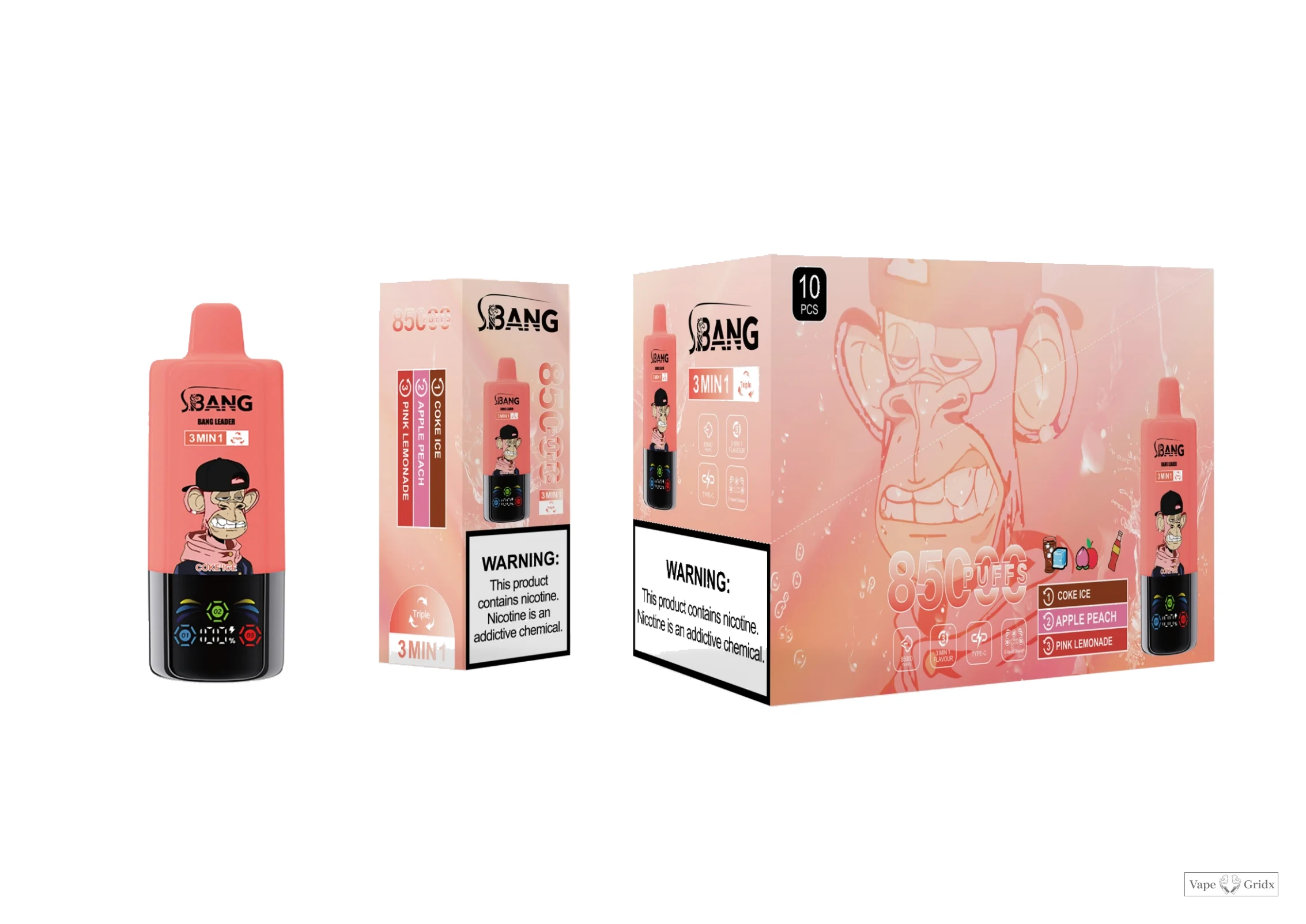 Bang Leader 3-in-1 85000 85K Trekjes Wegwerp vape - image 10