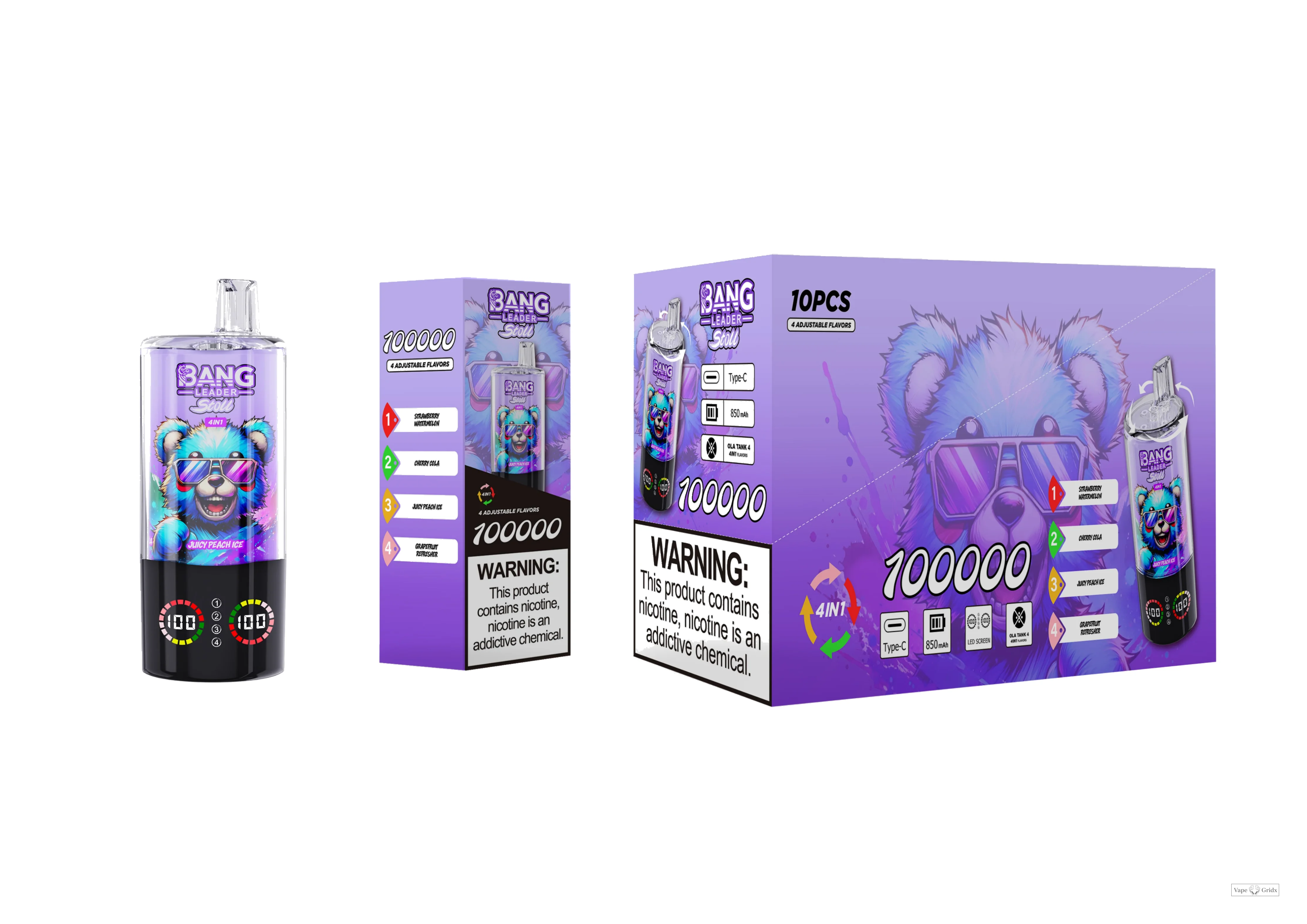 Bang Leader 100000 100K Trekjes 4-in-1 Wegwerp vape - image 2