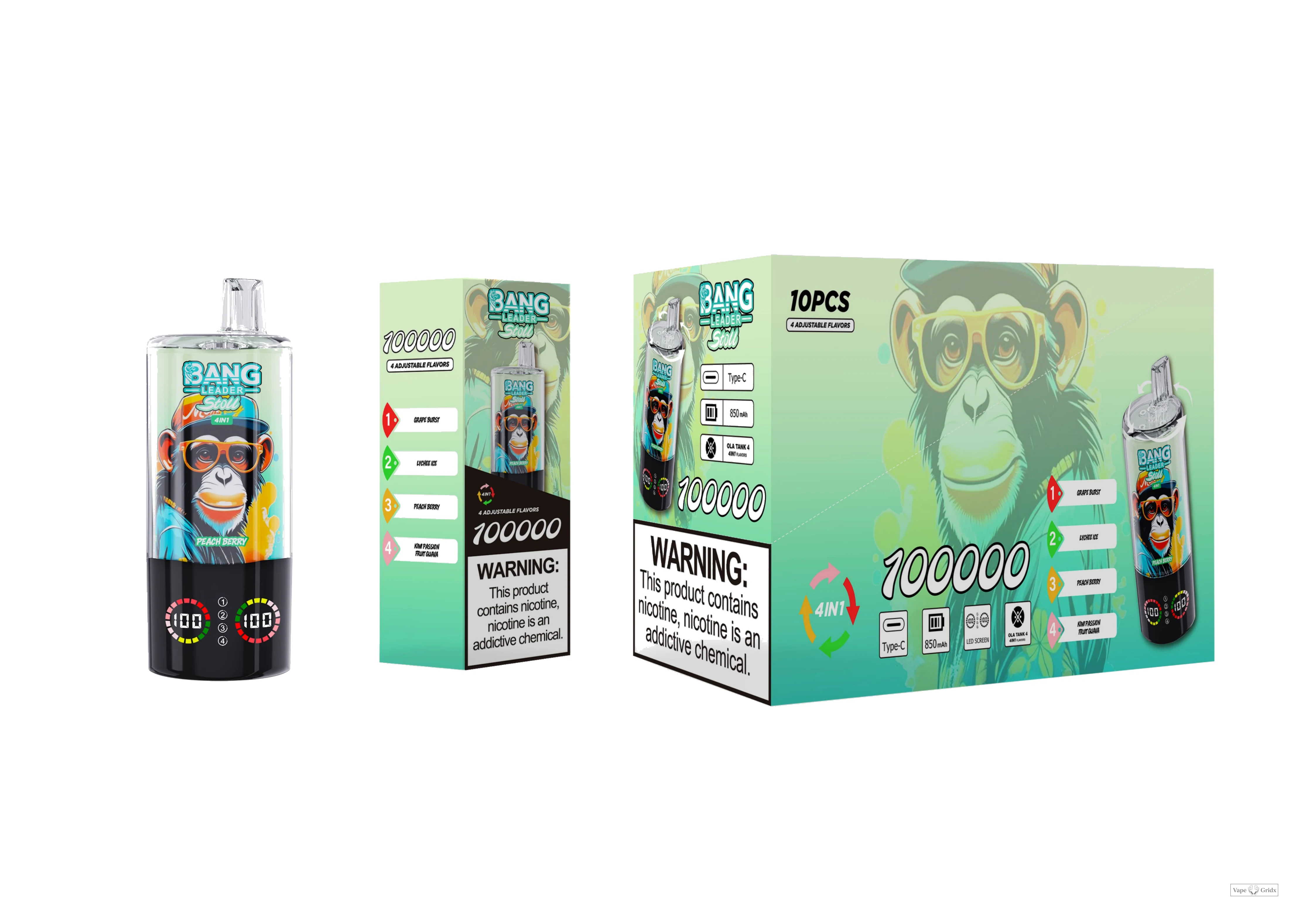 Bang Leader 100000 100K Trekjes 4-in-1 Wegwerp vape - image 15