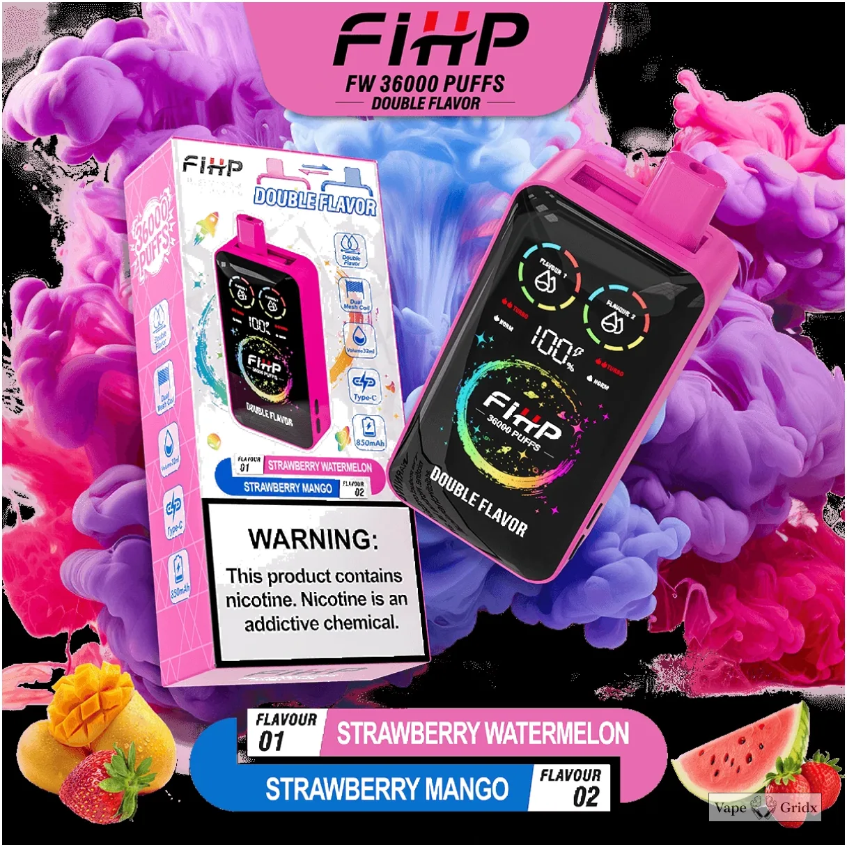 FIHP 36000 36K Trekjes 2-in-1 Wegwerp vape - image 4