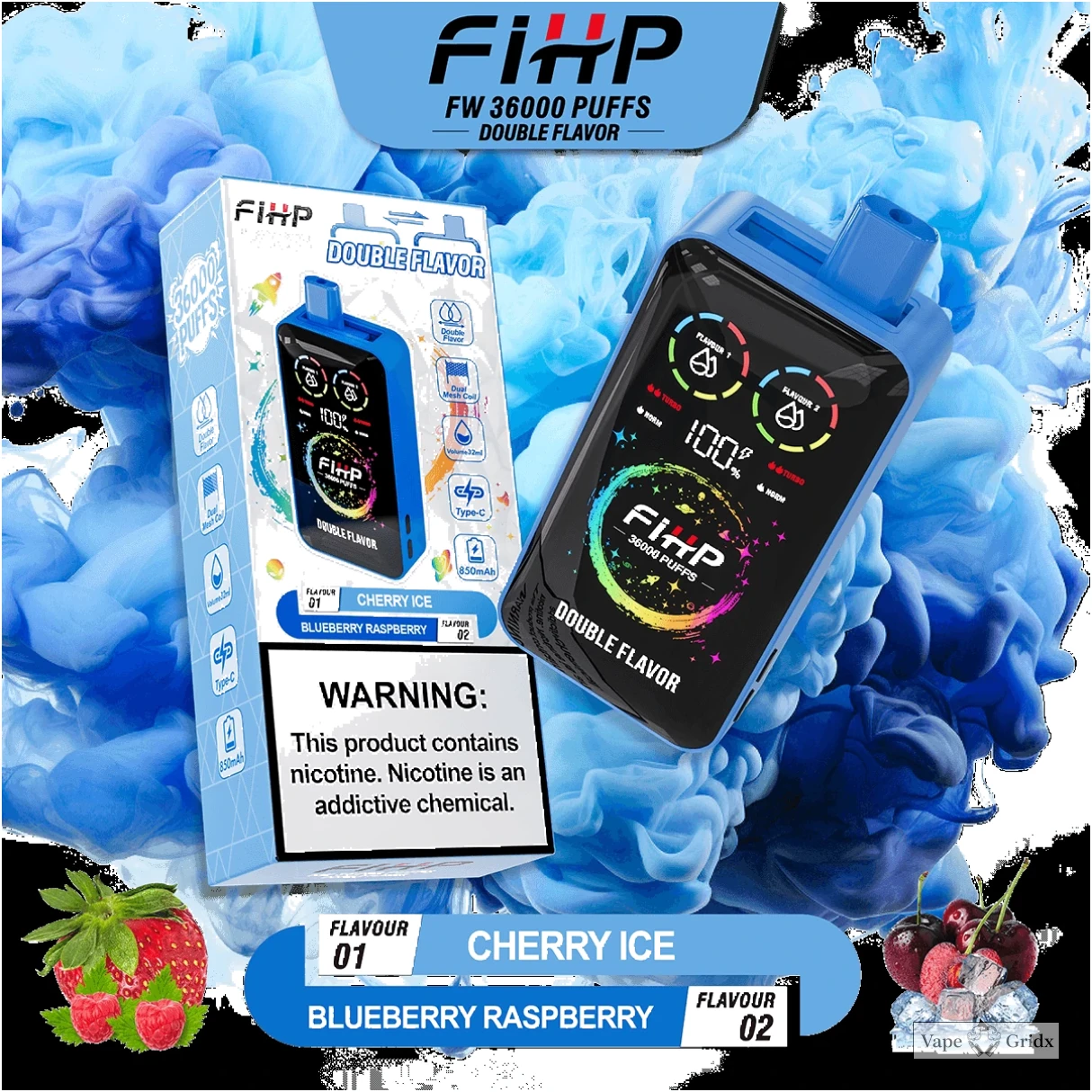 FIHP 36000 36K Trekjes 2-in-1 Wegwerp vape - image 5