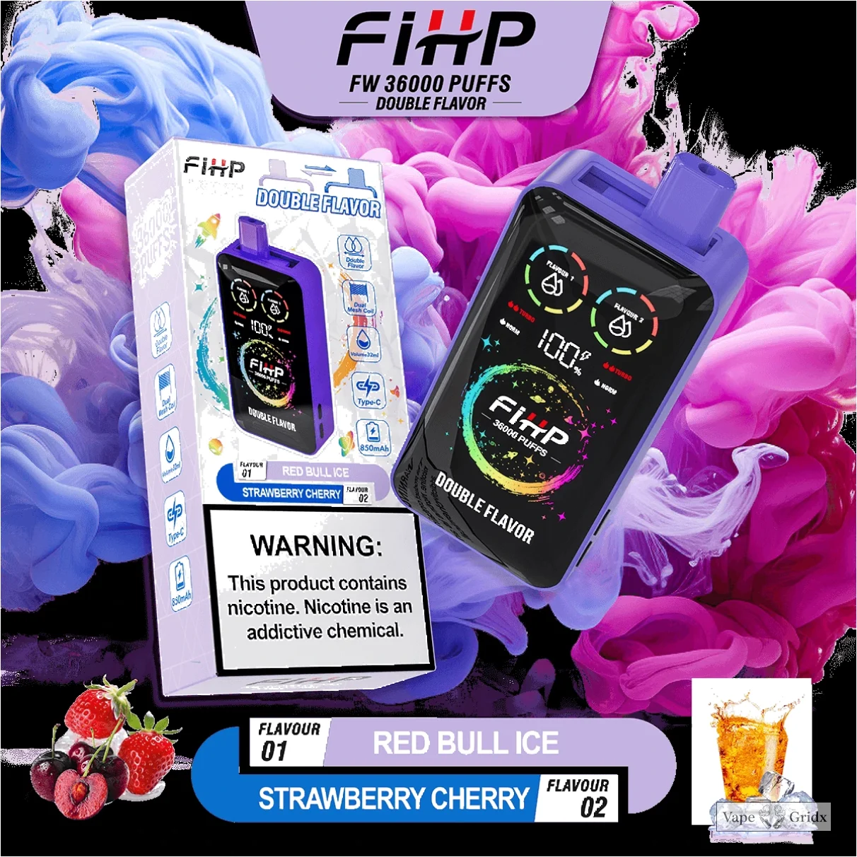 FIHP 36000 36K Trekjes 2-in-1 Wegwerp vape - image 6