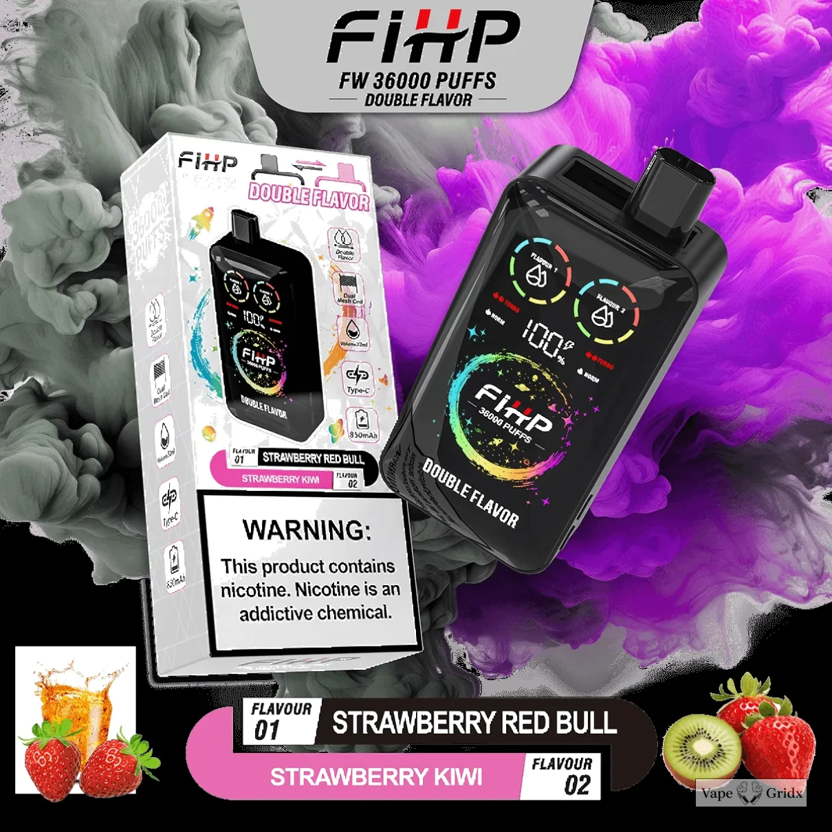 FIHP 36000 36K Trekjes 2-in-1 Wegwerp vape - image 7