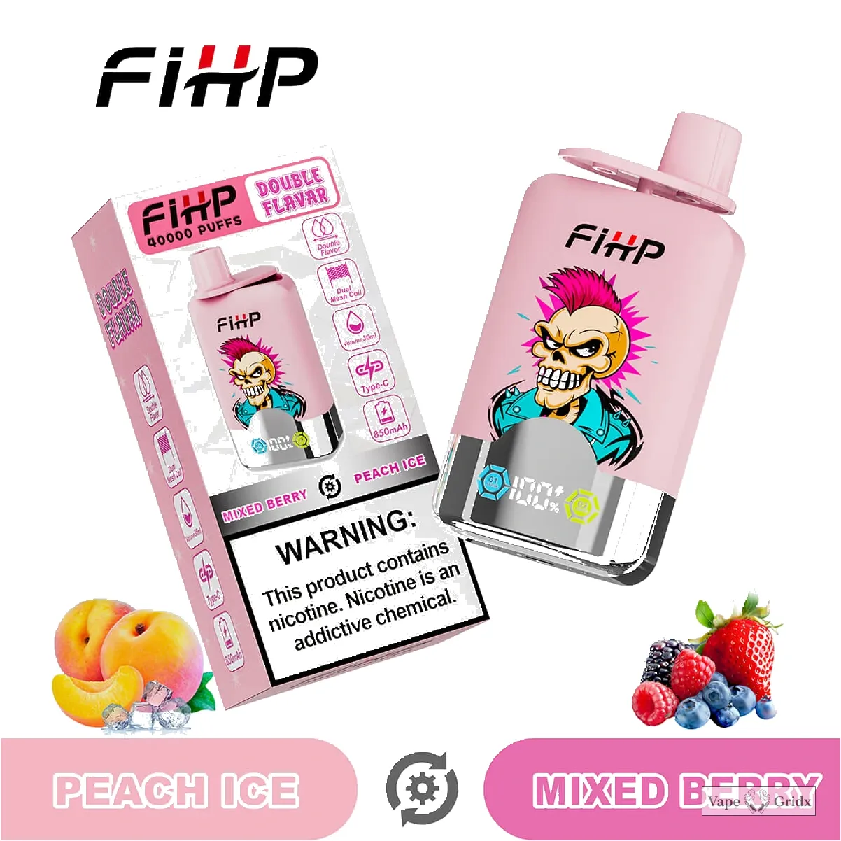 FIHP 40000 40K Trekjes 2-in-1 Wegwerp vape - image 12