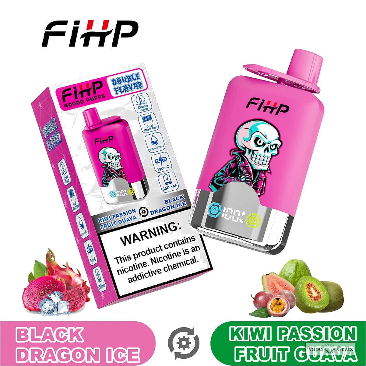 FIHP 40000 40K Trekjes 2-in-1 Wegwerp vape - image 4
