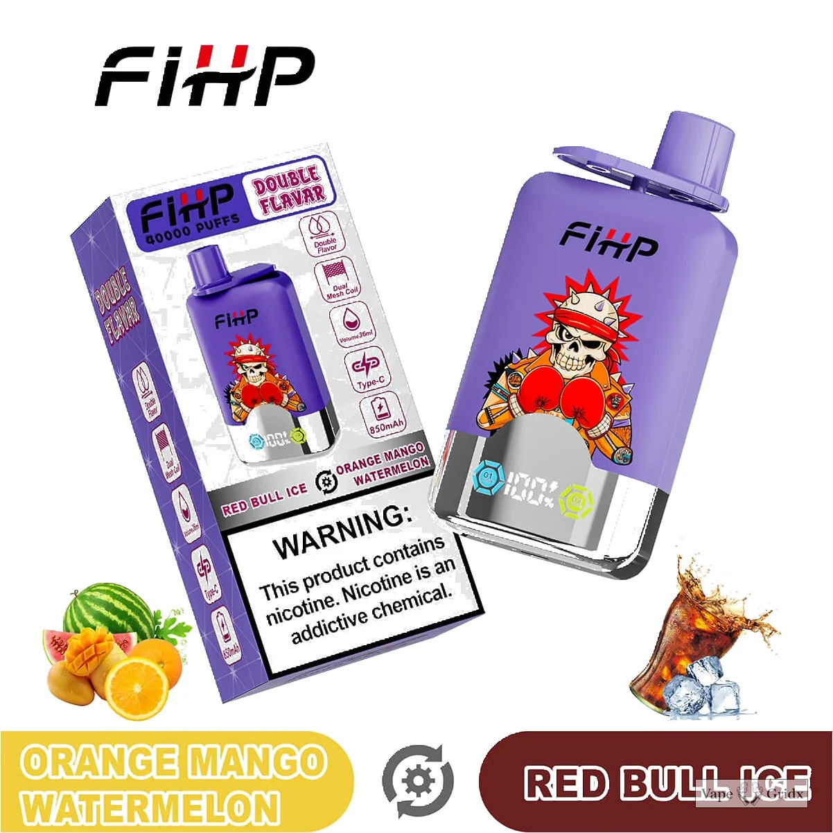 FIHP 40000 40K Trekjes 2-in-1 Wegwerp vape - image 8