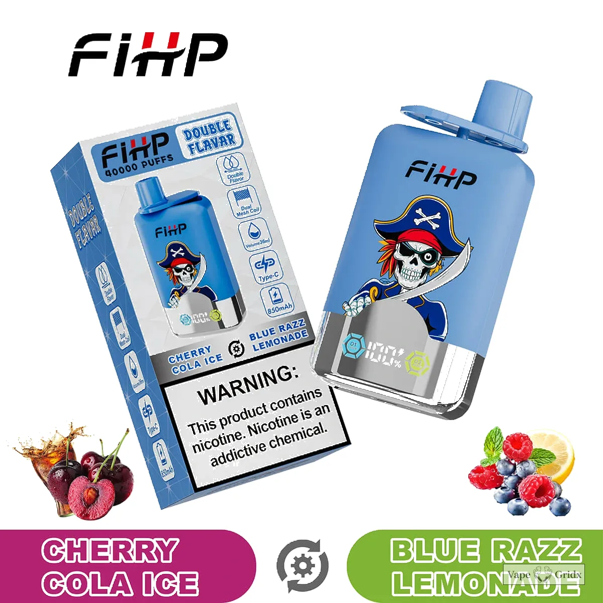 FIHP 40000 40K Trekjes 2-in-1 Wegwerp vape - image 9