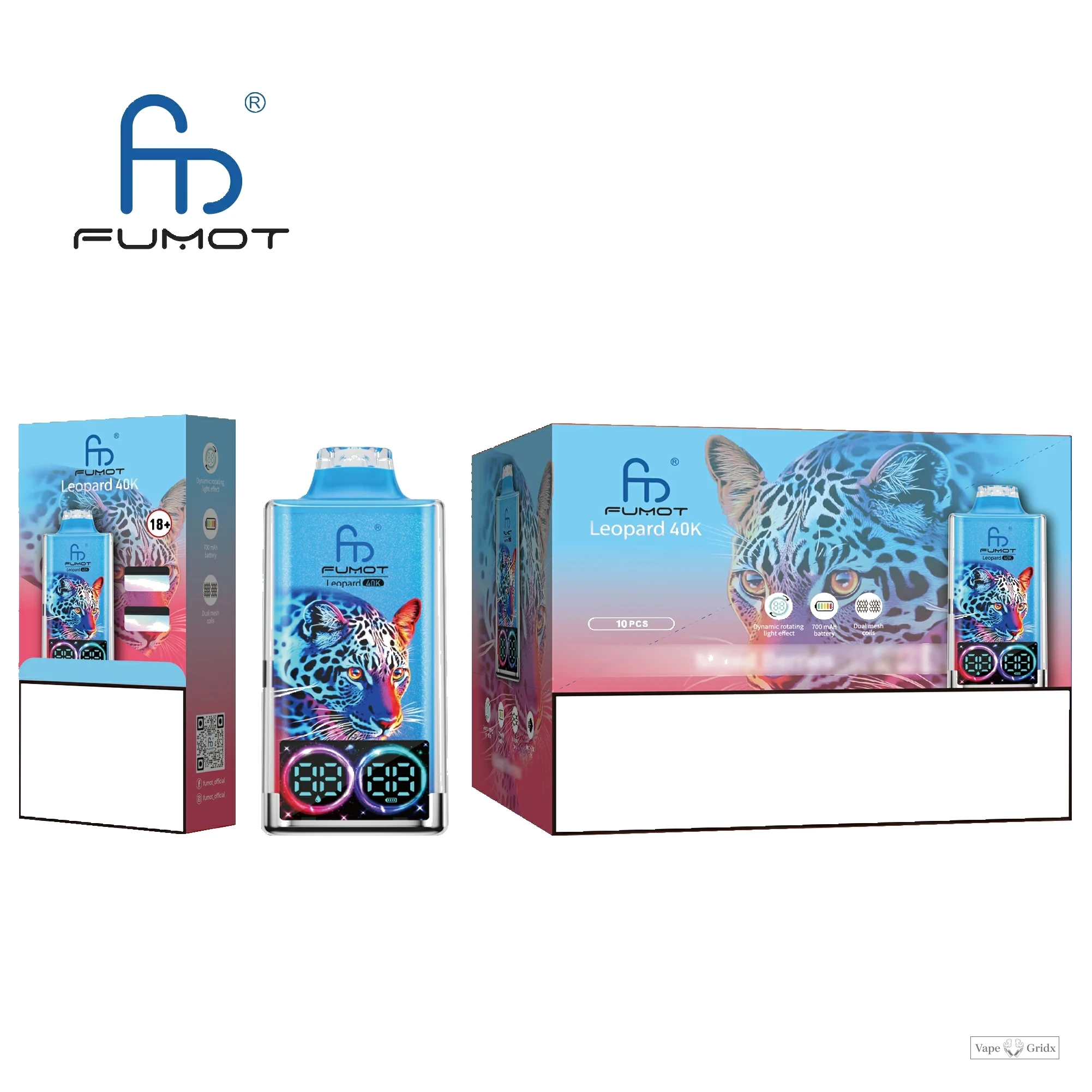 Fumot Randm Leopard 40000 40K Trekjes Dual Mesh Wegwerp vape - image 9