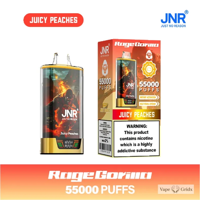 JNR RAGE GORILLA 55000 55K Trekjes Dual Mesh Wegwerp vape - image 2