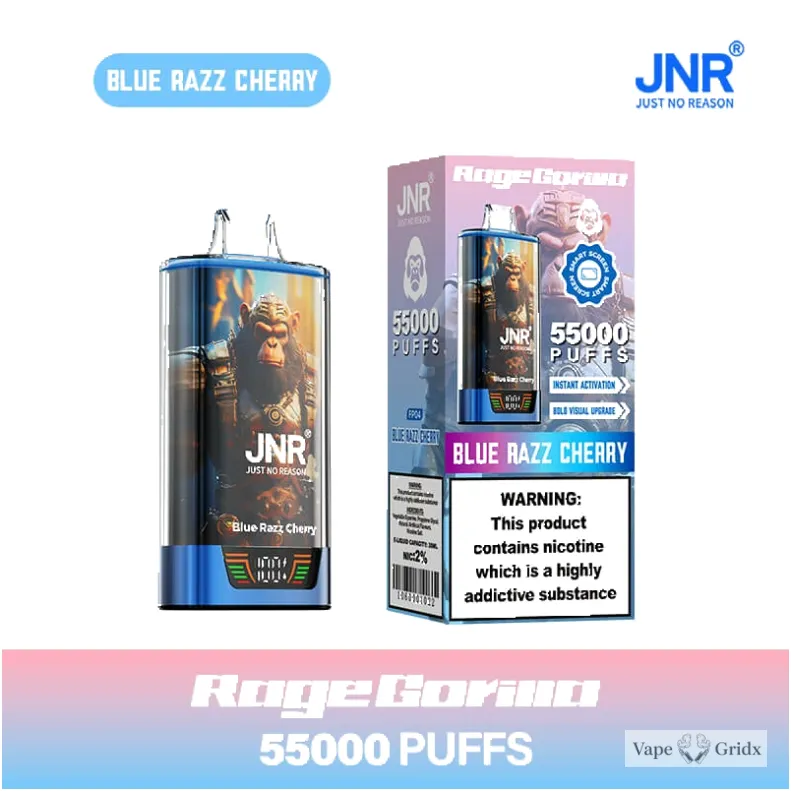 JNR RAGE GORILLA 55000 55K Trekjes Dual Mesh Wegwerp vape - image 13