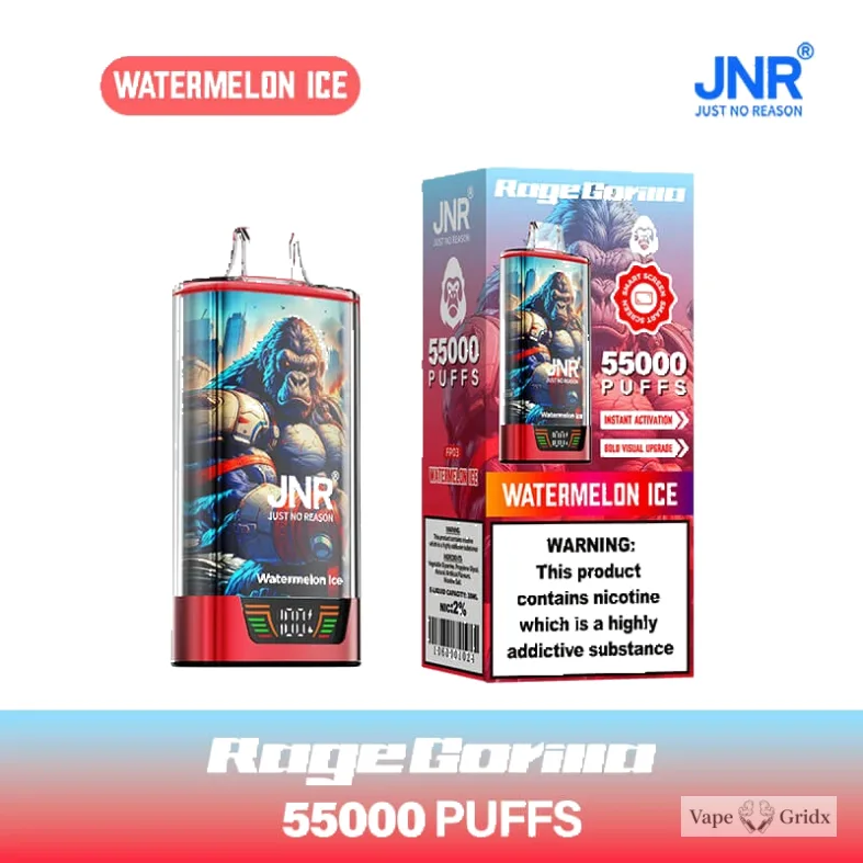 JNR RAGE GORILLA 55000 55K Trekjes Dual Mesh Wegwerp vape - image 15