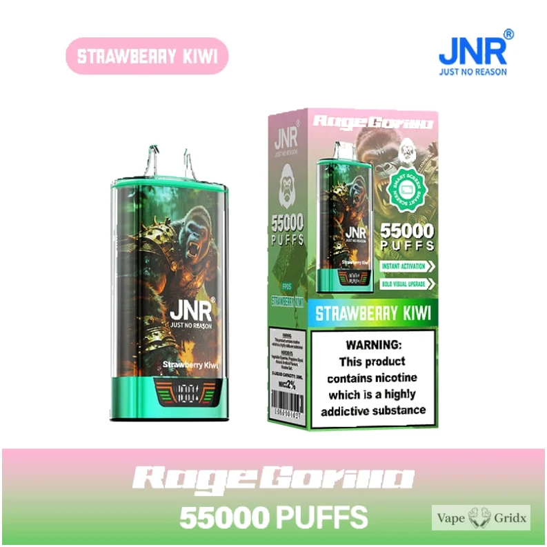 JNR RAGE GORILLA 55000 55K Trekjes Dual Mesh Wegwerp vape - image 16