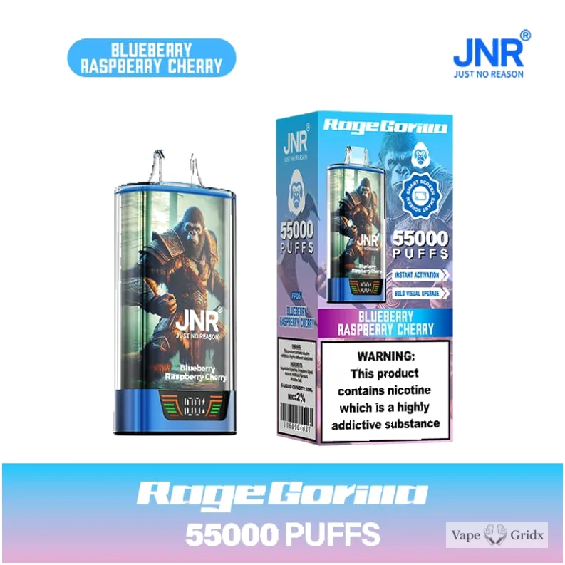 JNR RAGE GORILLA 55000 55K Trekjes Dual Mesh Wegwerp vape - image 20
