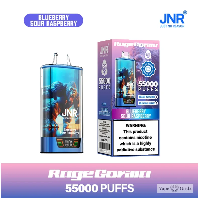 JNR RAGE GORILLA 55000 55K Trekjes Dual Mesh Wegwerp vape - image 4
