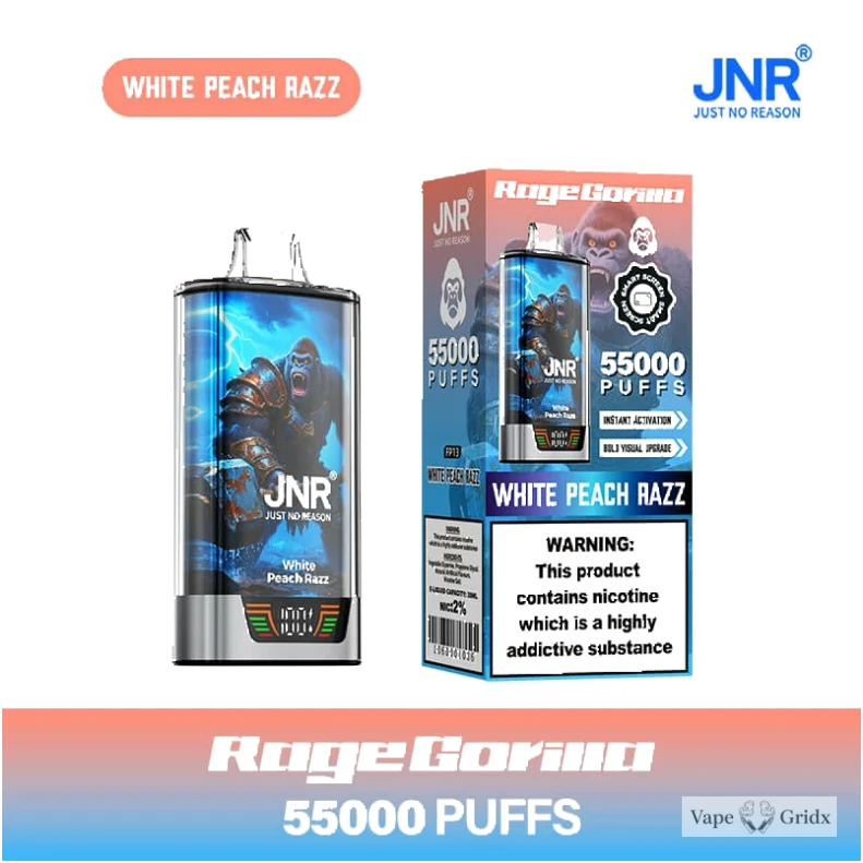JNR RAGE GORILLA 55000 55K Trekjes Dual Mesh Wegwerp vape - image 5