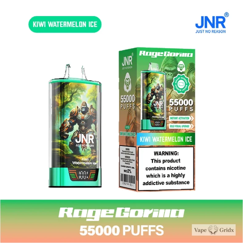 JNR RAGE GORILLA 55000 55K Trekjes Dual Mesh Wegwerp vape - image 6