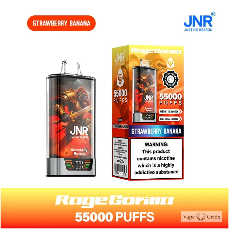 JNR RAGE GORILLA 55000 55K Trekjes Dual Mesh Wegwerp vape - image 9