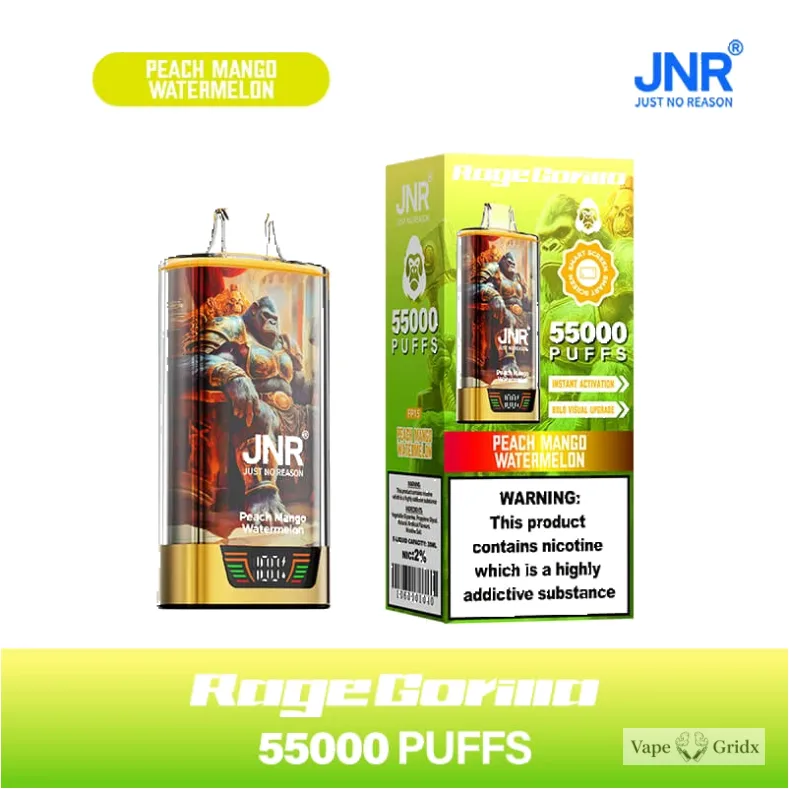 JNR RAGE GORILLA 55000 55K Trekjes Dual Mesh Wegwerp vape - image 10