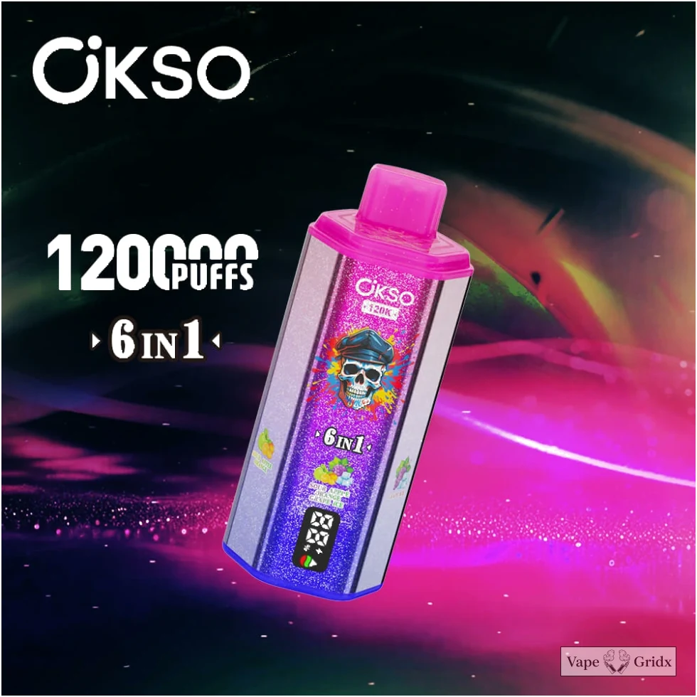 Okso 6-in-1 120000 120K Trekjes Wegwerp vape - image 11
