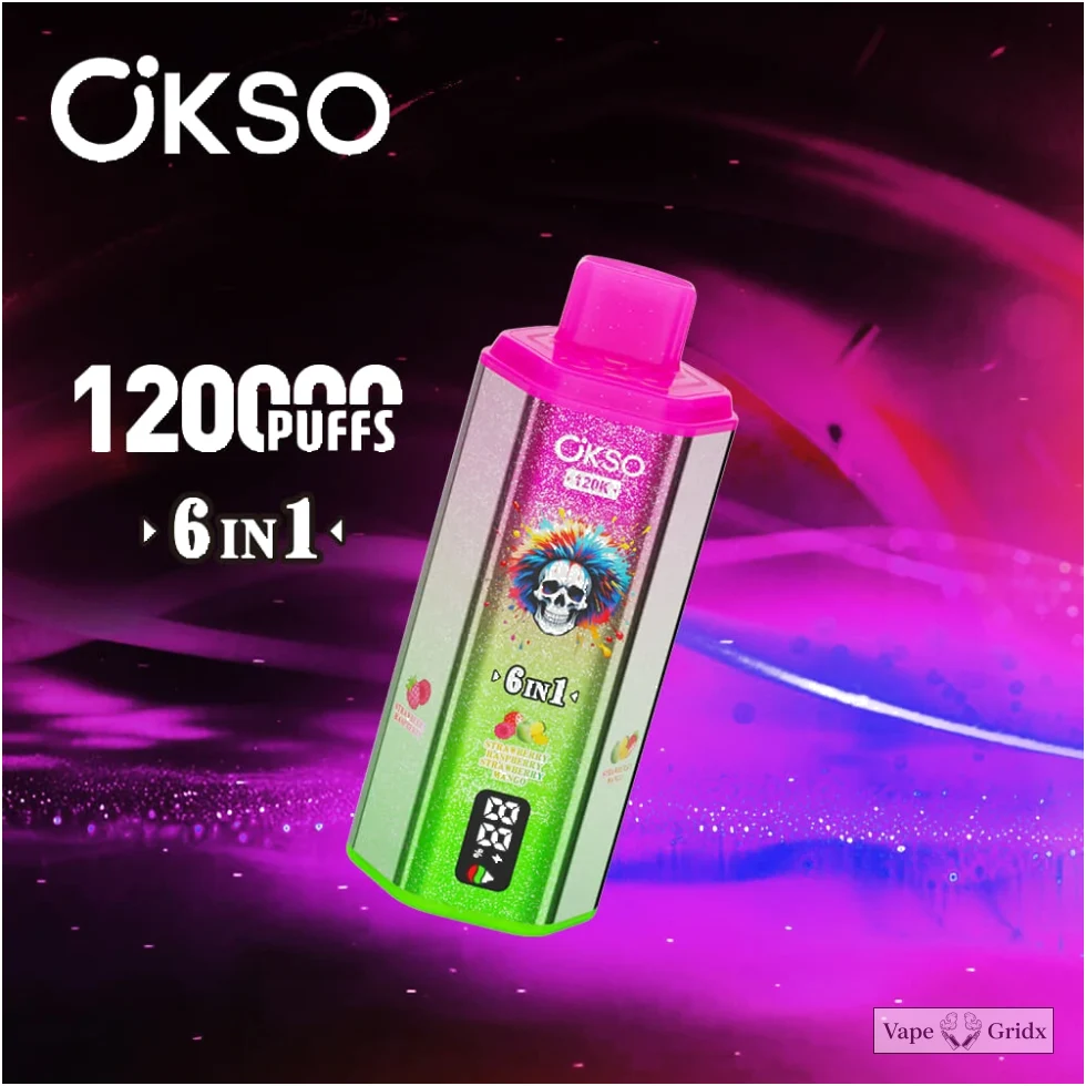 Okso 6-in-1 120000 120K Trekjes Wegwerp vape - image 3