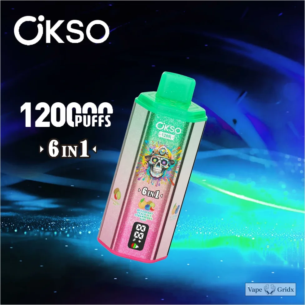 Okso 6-in-1 120000 120K Trekjes Wegwerp vape - image 4