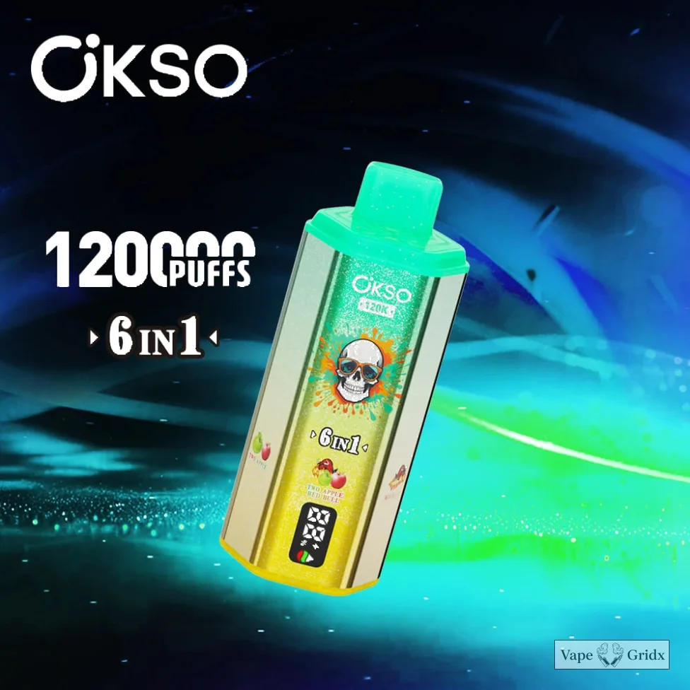 Okso 6-in-1 120000 120K Trekjes Wegwerp vape - image 9