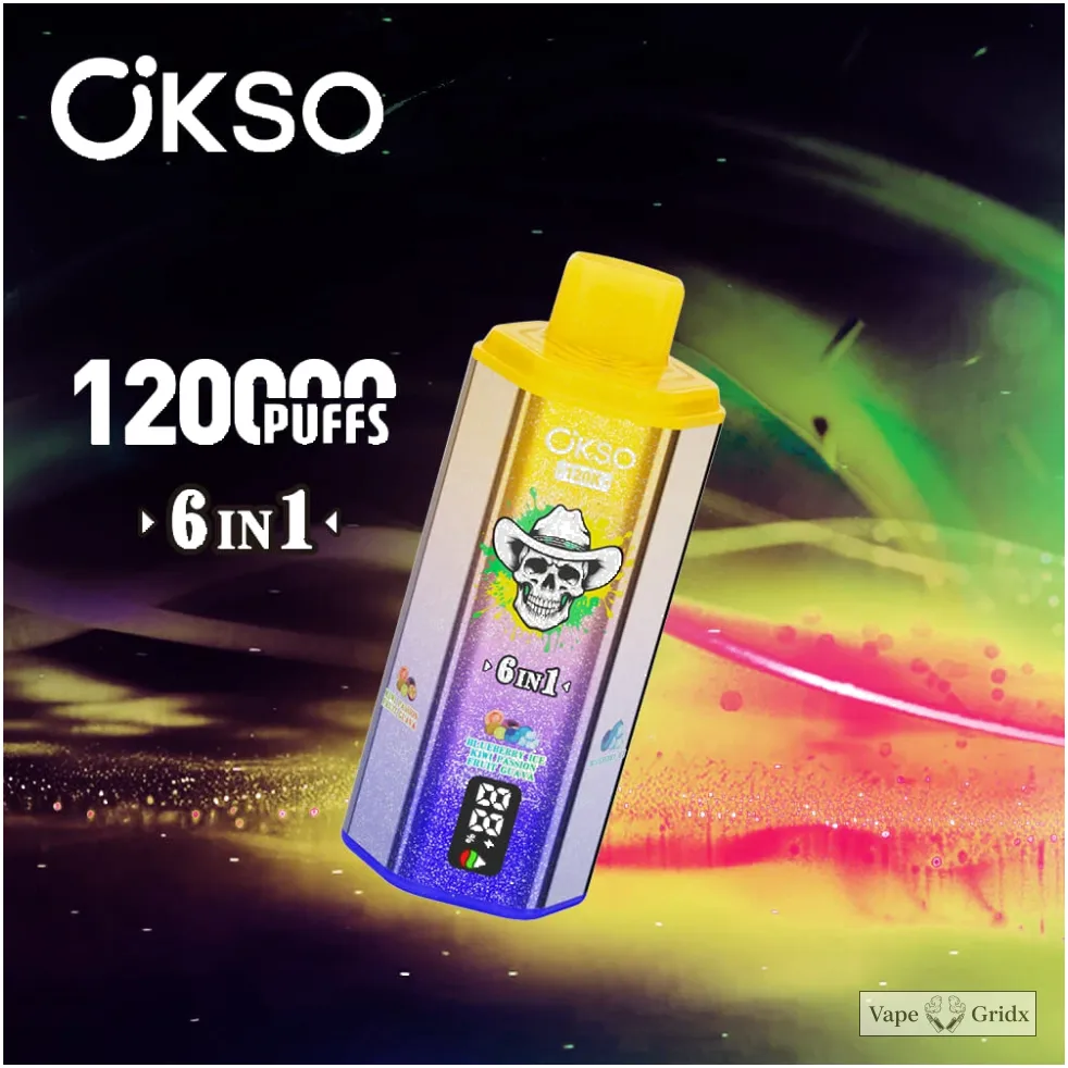 Okso 6-in-1 120000 120K Trekjes Wegwerp vape - image 10