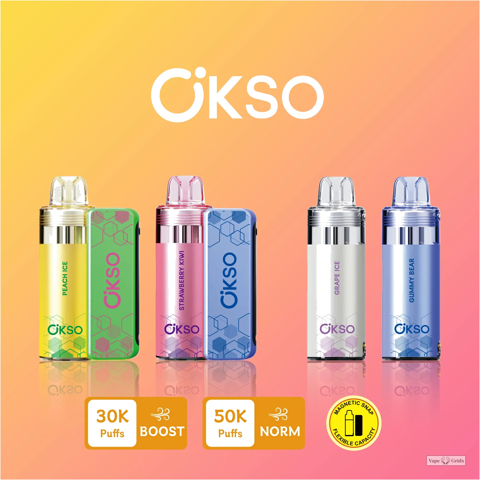 OKSO Switch KIT 50000 50K Trekjes Magnetische Wegwerp vape - image 6