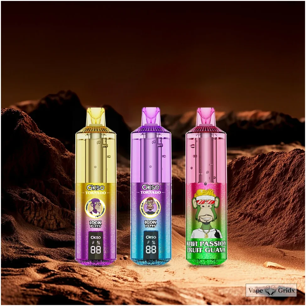OKSO Tornado 100000 100K Trekjes Dual Mesh Wegwerp vape - image 8