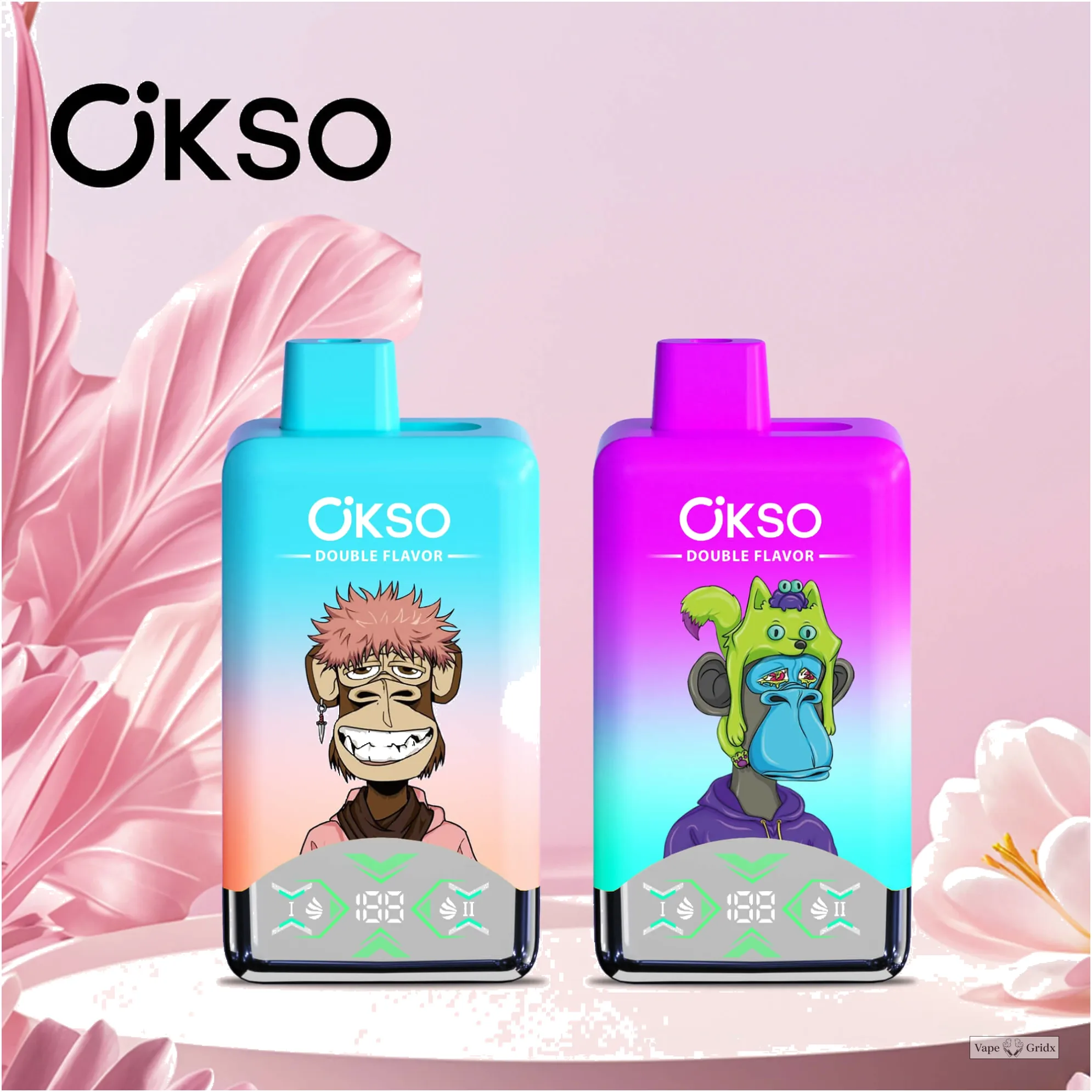 OKSO 60000 60K Trekjes Dual smaak Wegwerp vape - image 3