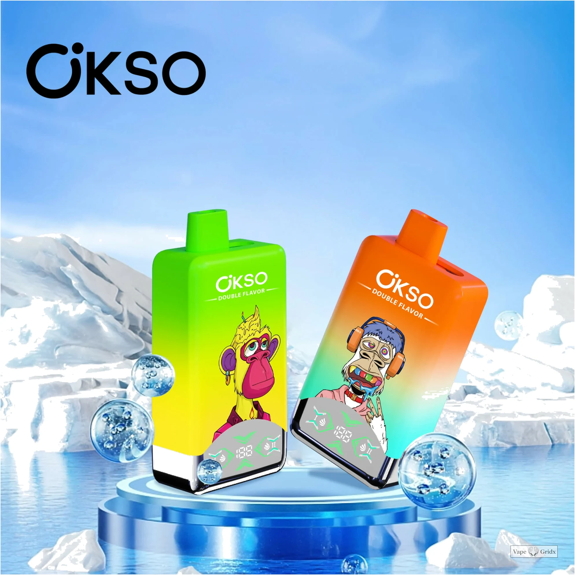 OKSO 60000 60K Trekjes Dual smaak Wegwerp vape - image 4