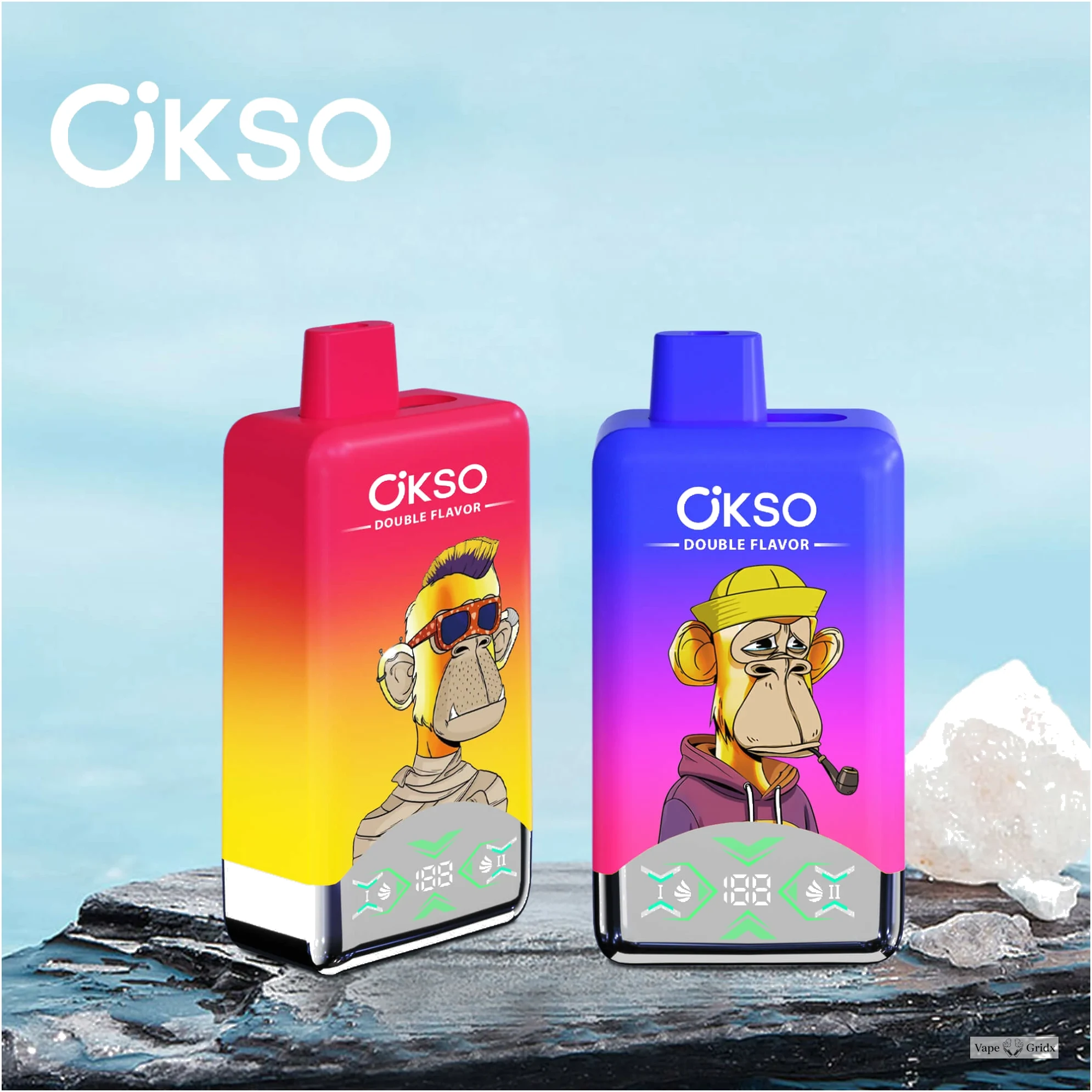 OKSO 60000 60K Trekjes Dual smaak Wegwerp vape - image 7