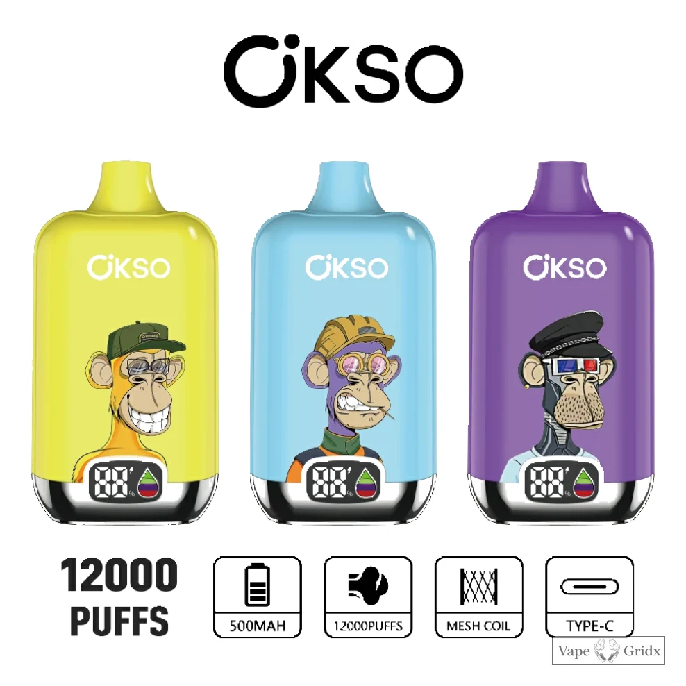 OKSO Digital Box 12000 12K Trekjes Digitaal Display Wegwerp vape - image 6