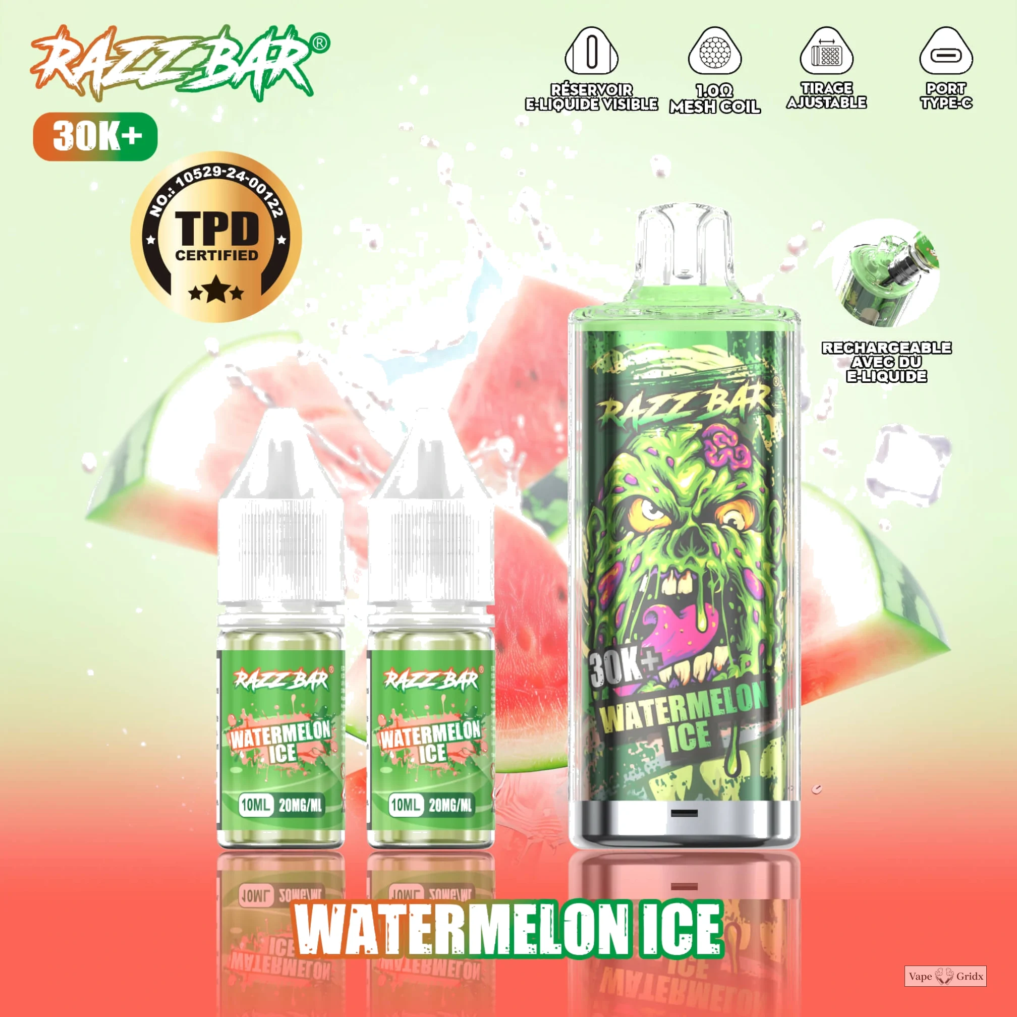 Razz Bar 30000 30K Trekjes TPD Navul Wegwerp vape - image 11