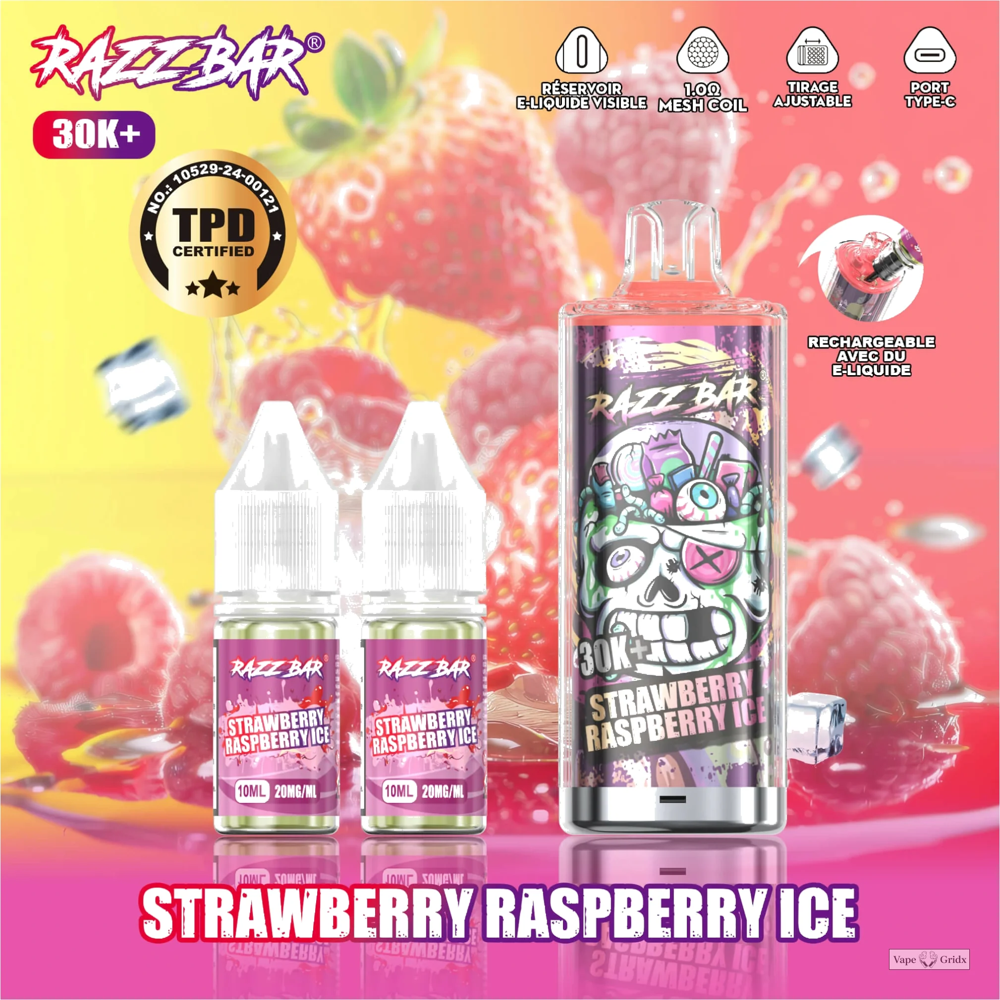 Razz Bar 30000 30K Trekjes TPD Navul Wegwerp vape - image 14