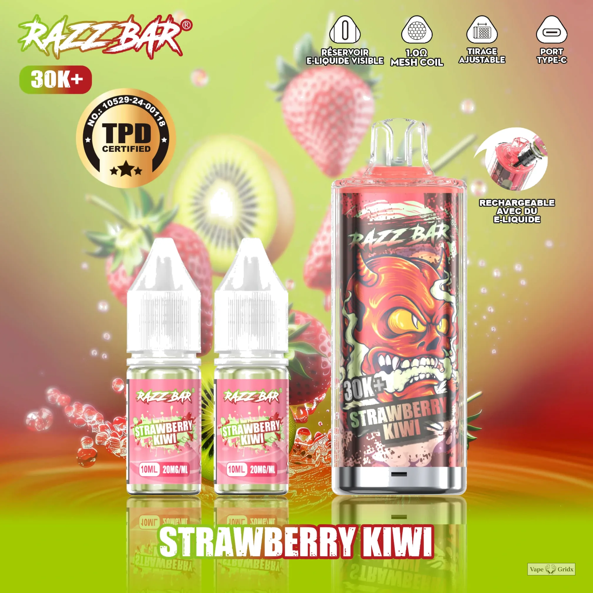Razz Bar 30000 30K Trekjes TPD Navul Wegwerp vape - image 15
