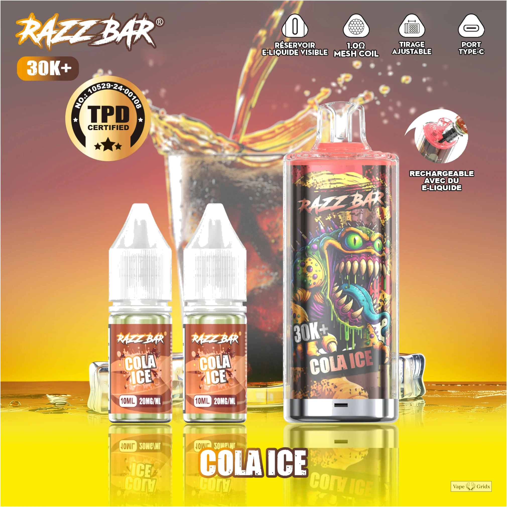 Razz Bar 30000 30K Trekjes TPD Navul Wegwerp vape - image 5
