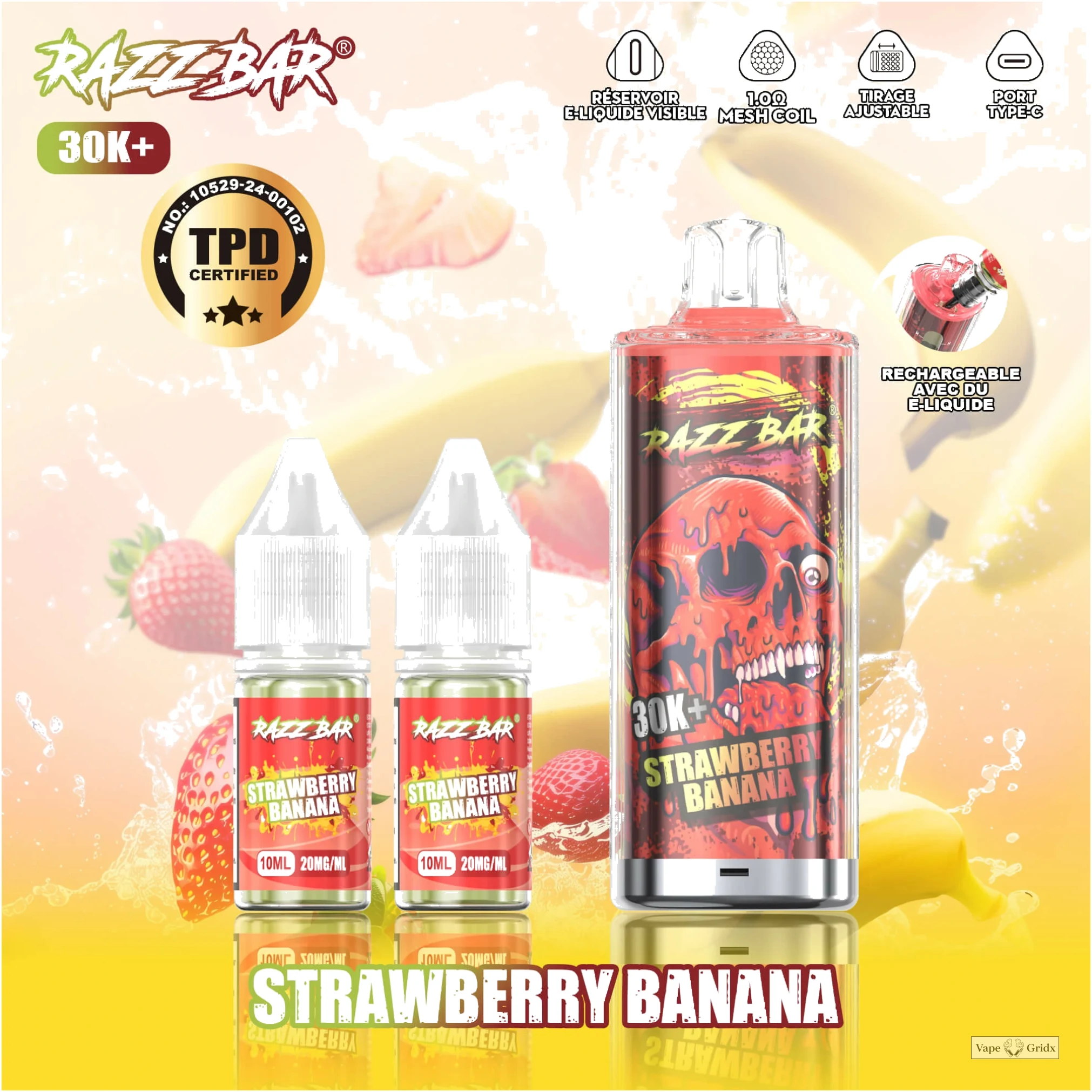 Razz Bar 30000 30K Trekjes TPD Navul Wegwerp vape - image 8