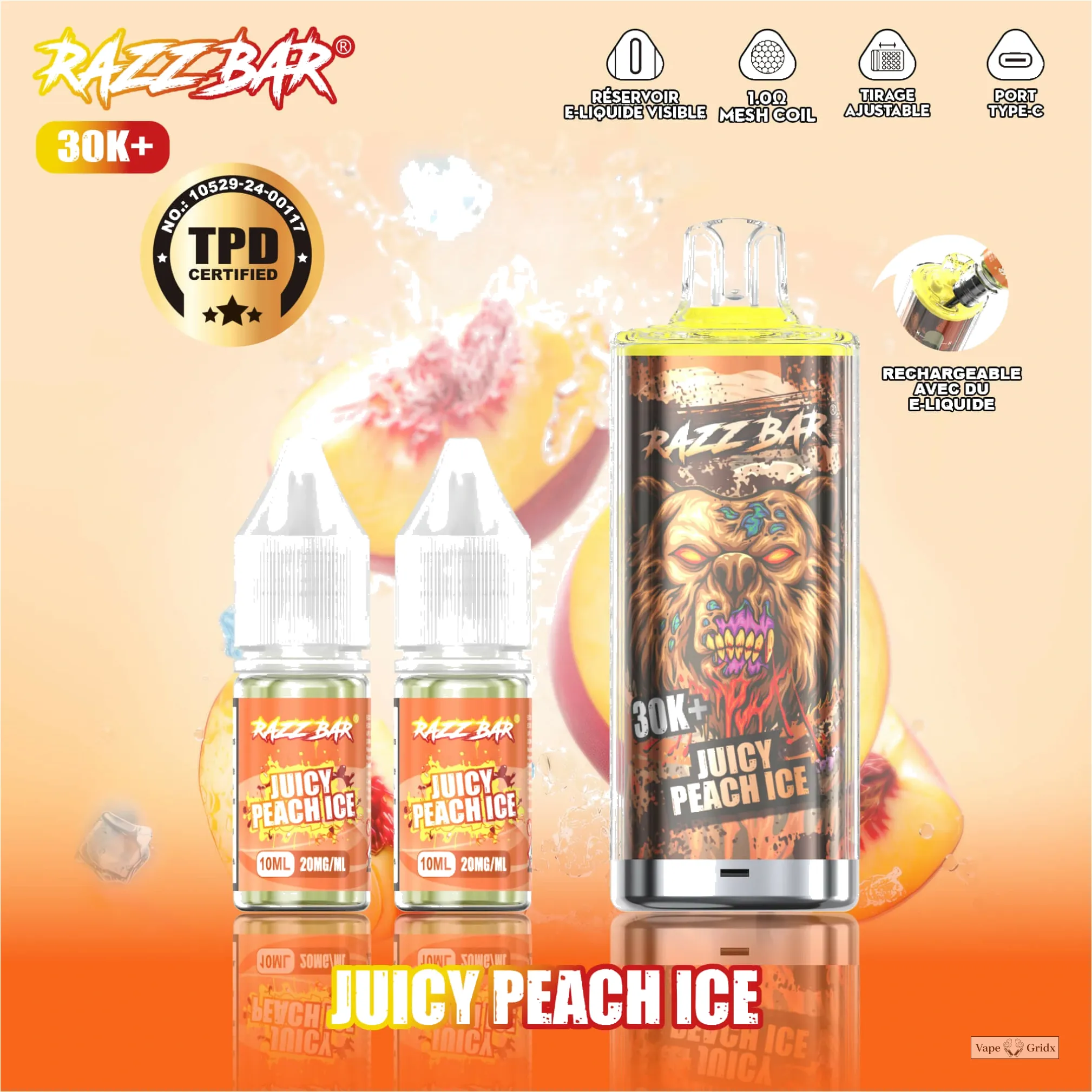 Razz Bar 30000 30K Trekjes TPD Navul Wegwerp vape - image 10