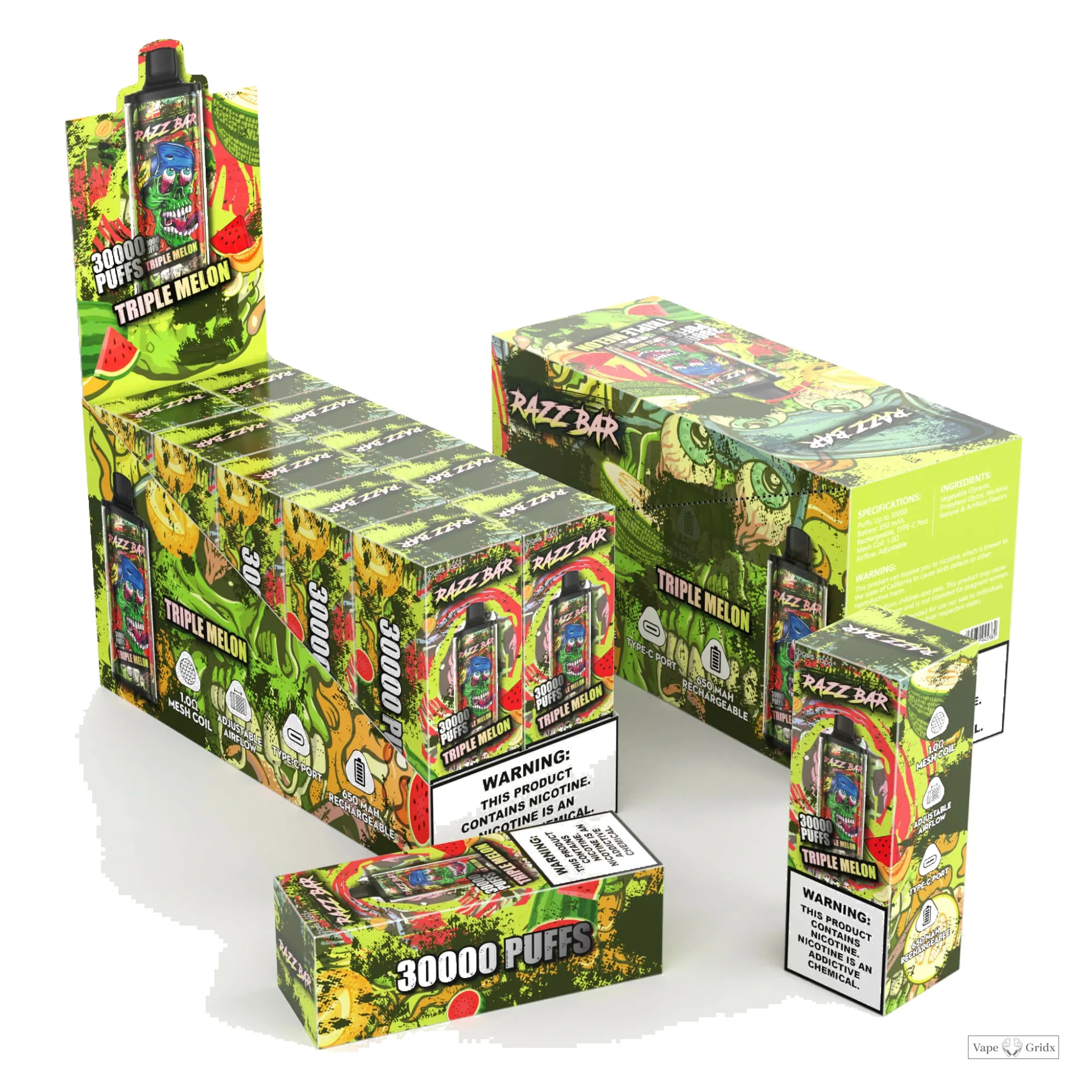 Razz Bar 30000 30K Trekjes Mesh Coil Wegwerp vape - image 7