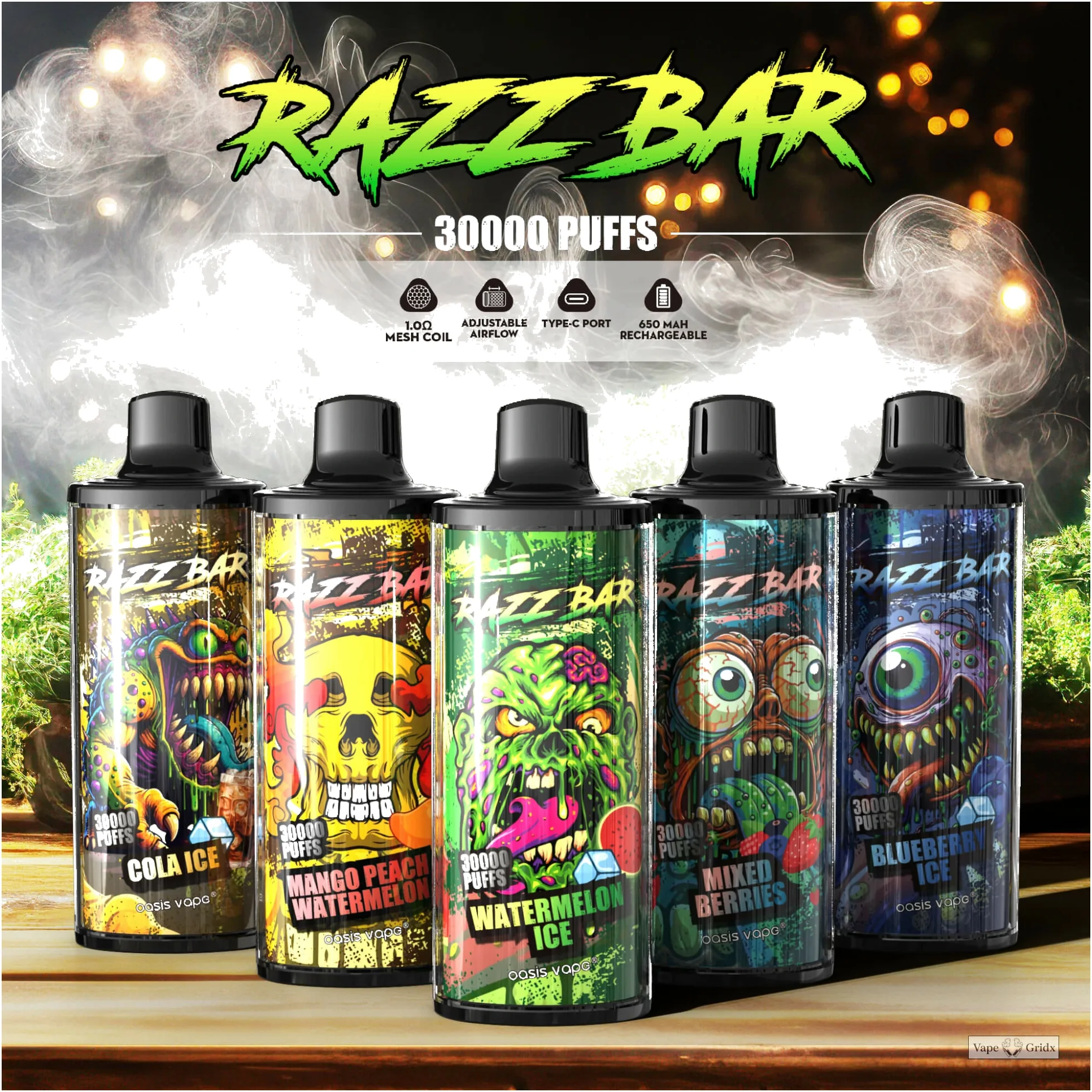 Razz Bar 30000 30K Trekjes Mesh Coil Wegwerp vape - image 2