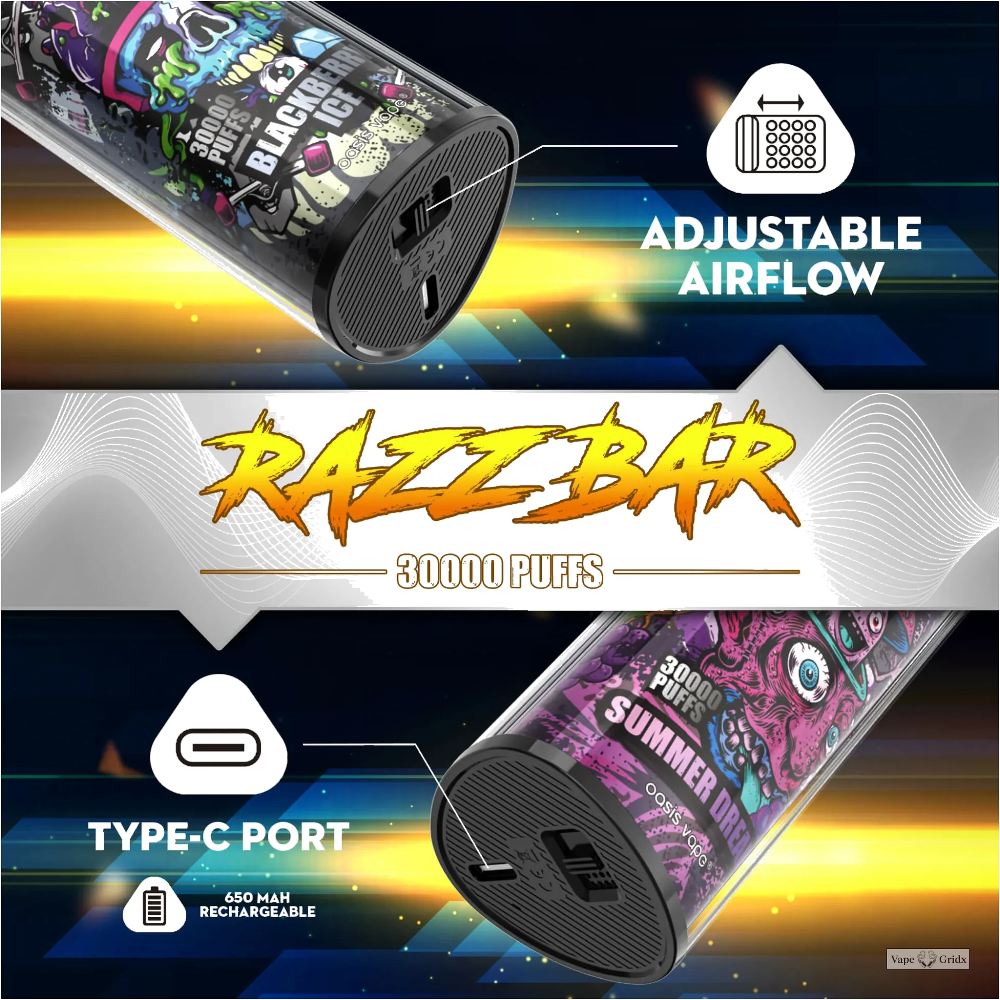 Razz Bar 30000 30K Trekjes Mesh Coil Wegwerp vape - image 6