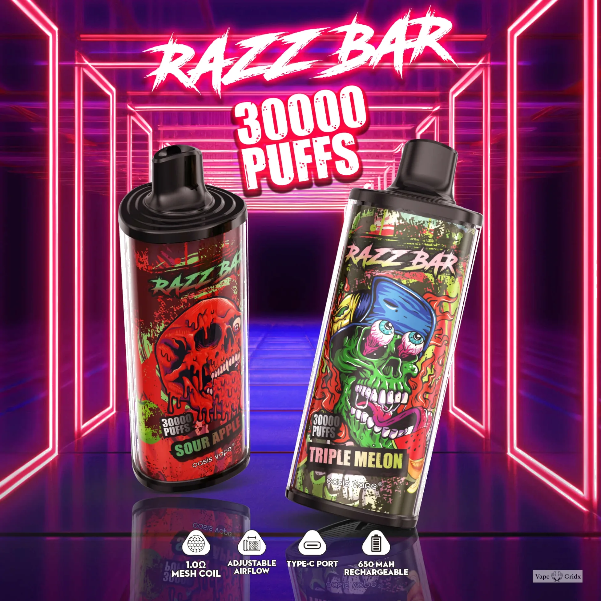 Razz Bar 30000 30K Trekjes Mesh Coil Wegwerp vape - image 4