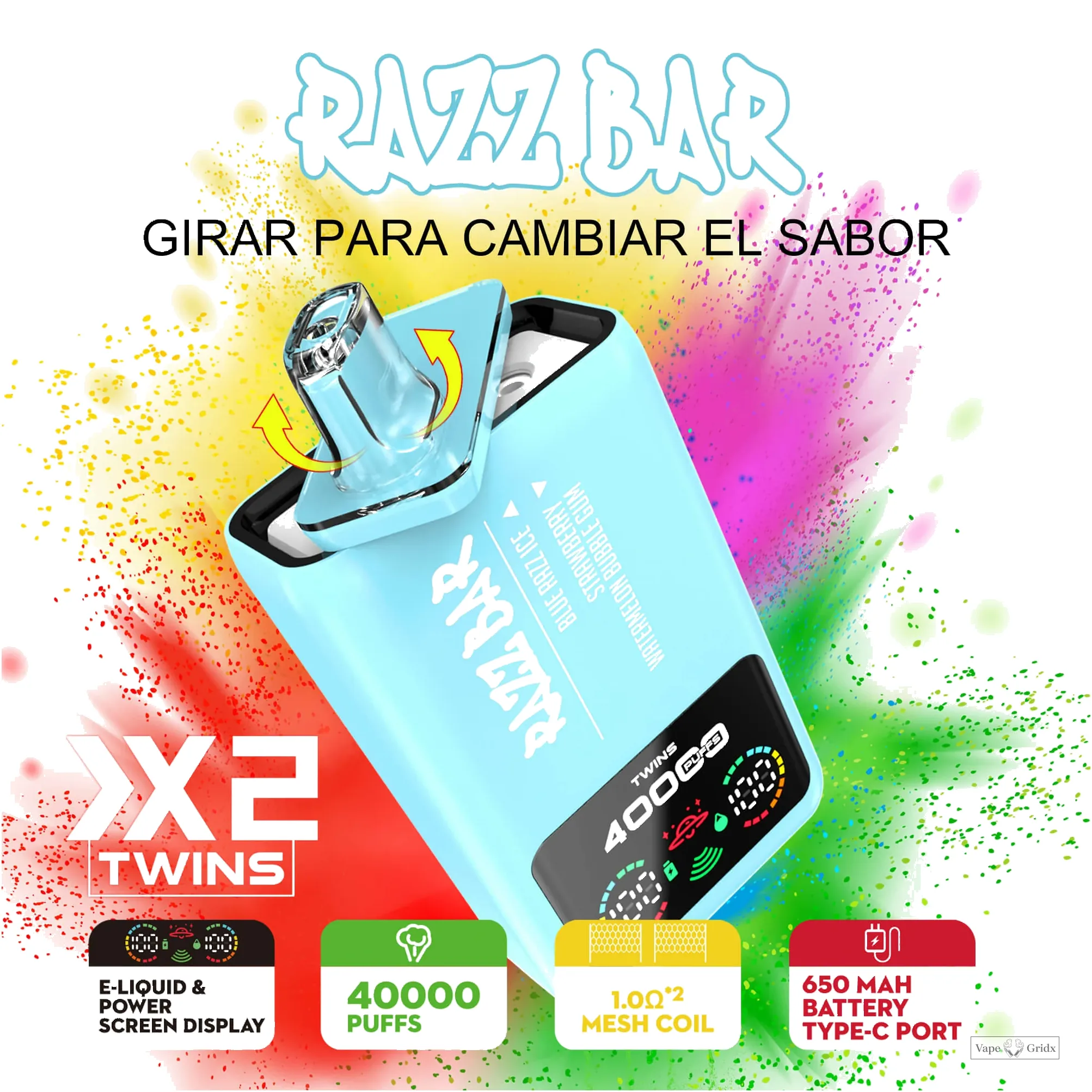 Razz Bar 40000 40K Trekjes Dual smaak Wegwerp vape - image 6