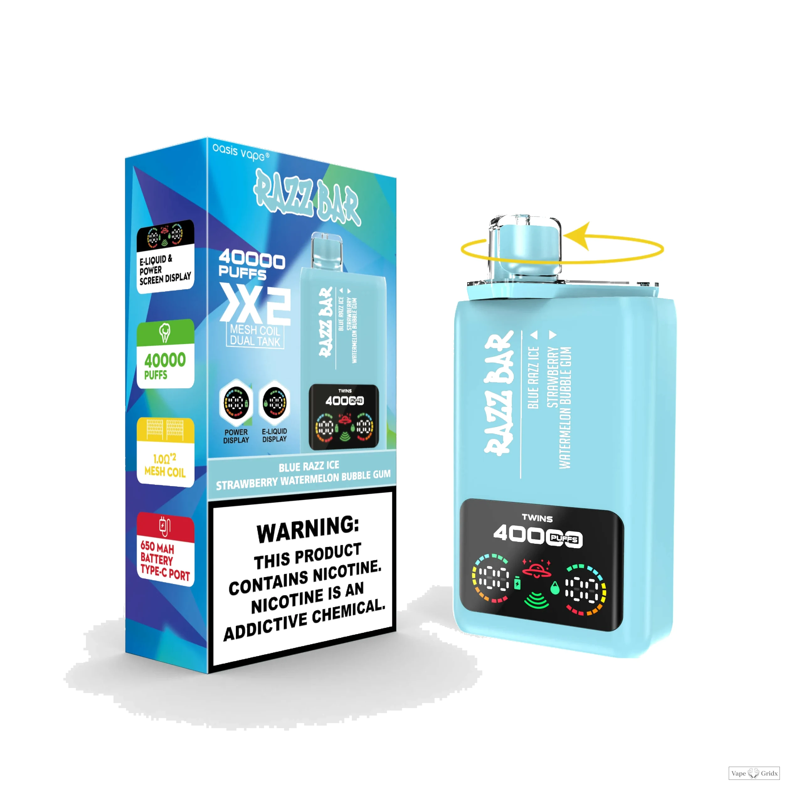 Razz Bar 40000 40K Trekjes Dual smaak Wegwerp vape - image 7