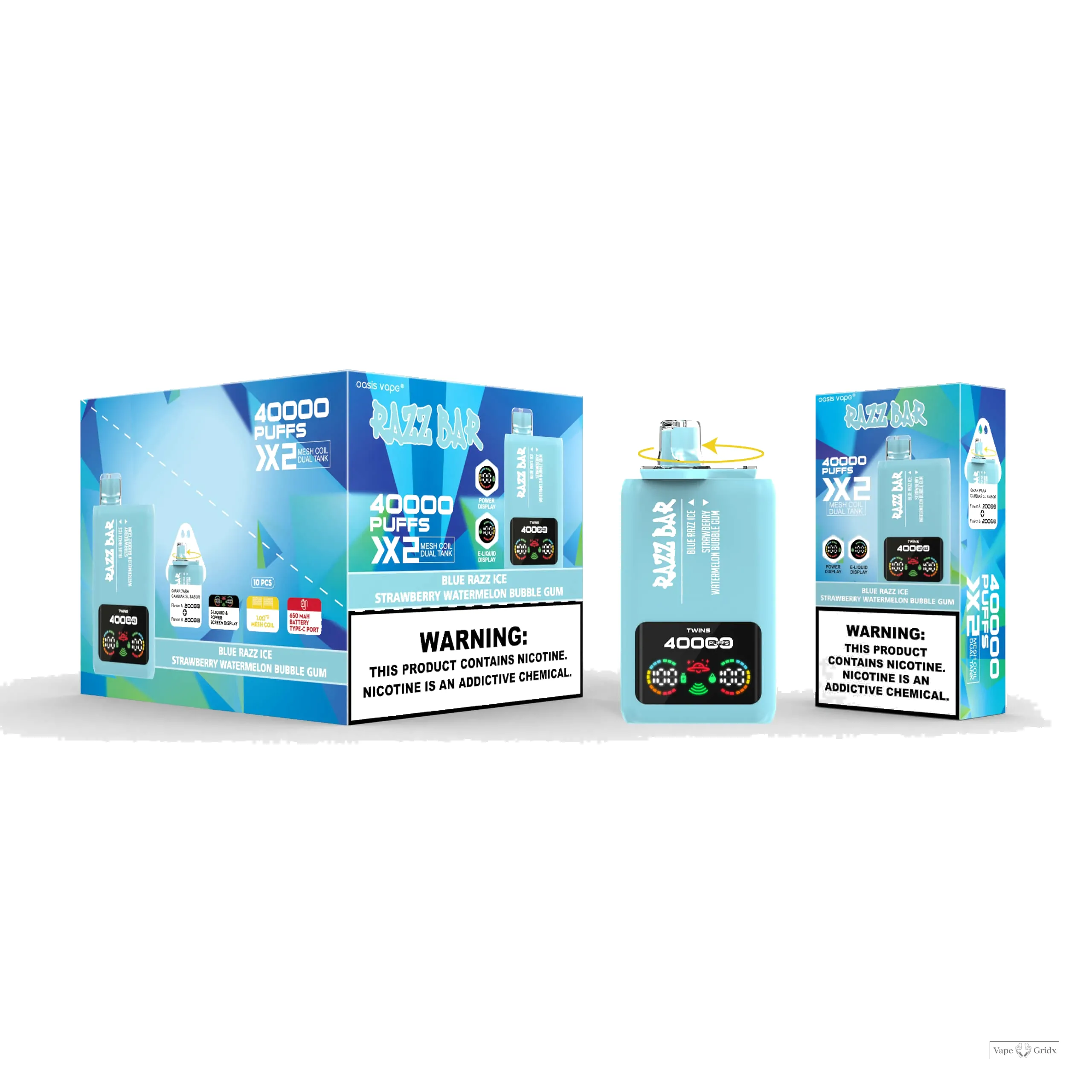 Razz Bar 40000 40K Trekjes Dual smaak Wegwerp vape - image 9