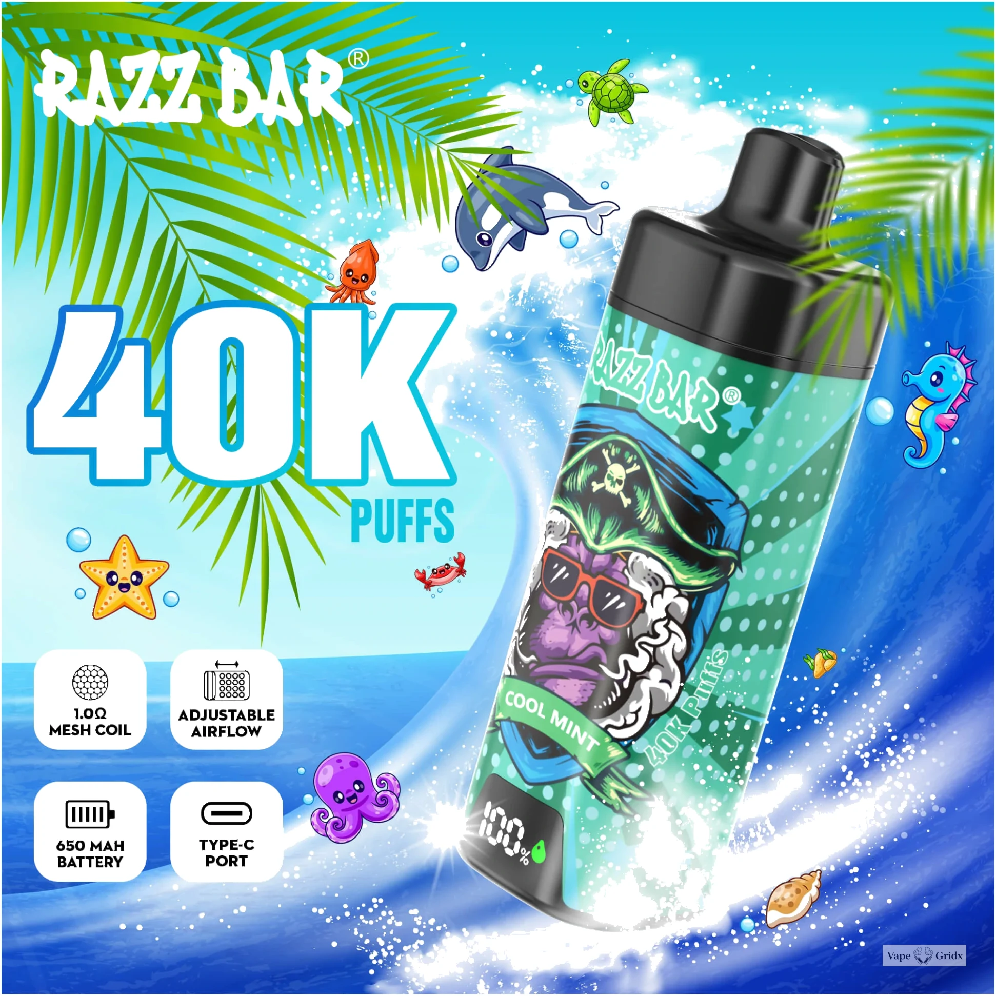 RAZZ Bar Smart Screen 40000 40K Wegwerp vape