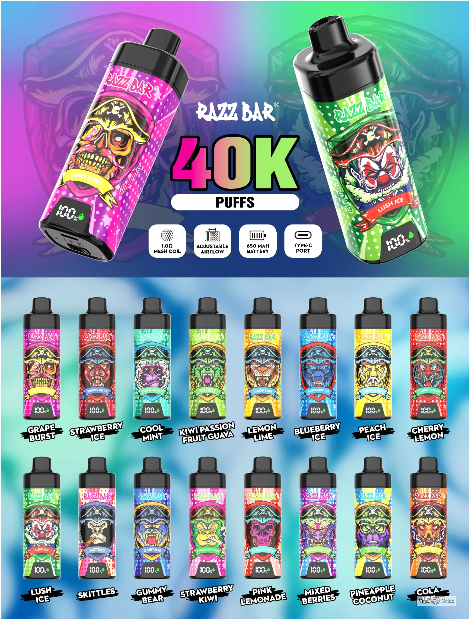 RAZZ Bar Smart Screen 40000 40K Wegwerp vape - image 5