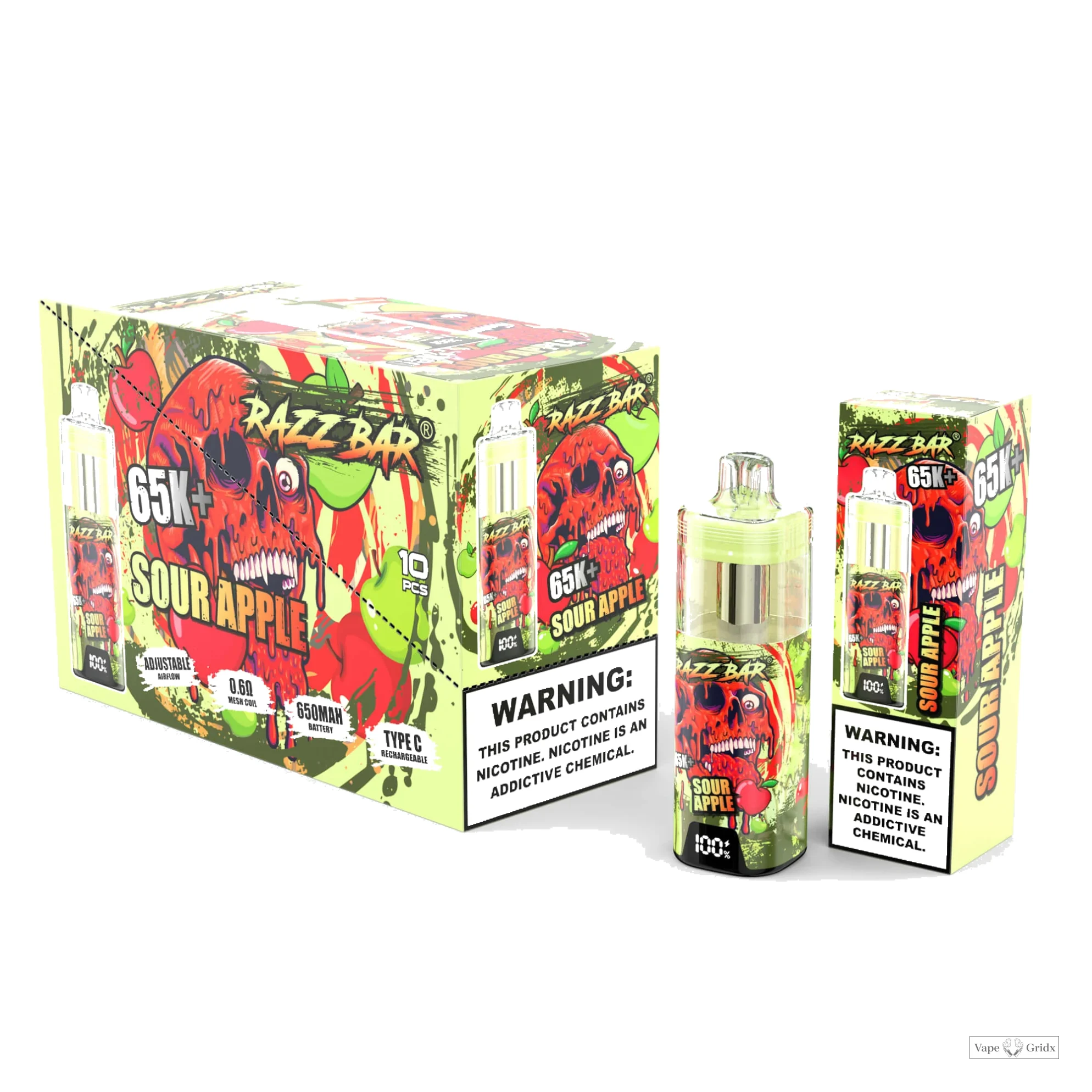 Razz Bar Smart Screen 65000 65K Trekjes Wegwerp vape